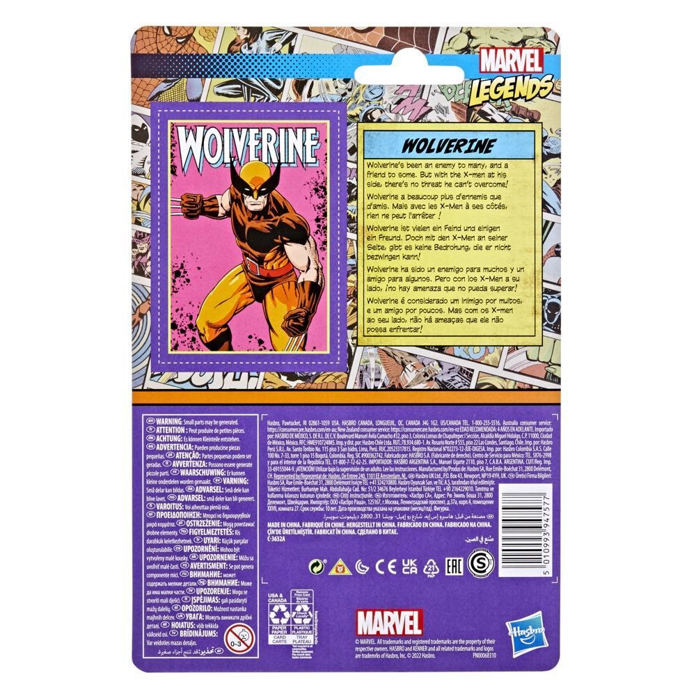 Hasbro Marvel Legends Retro Collection Action Figure Wolverine 9,5 cm - Stile Vintage