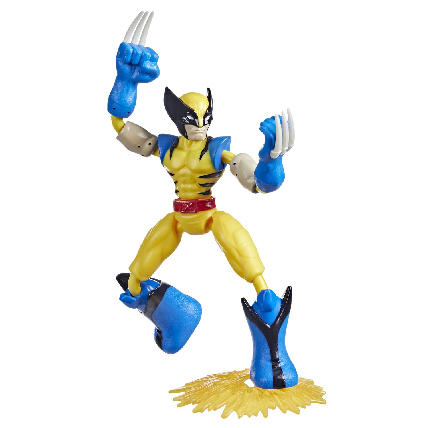 Hasbro Marvel Avengers Bend and Flex Missions - Action Figure Pieghevole di Wolverine da 15 cm, Giocattolo per Bambini dai 4 Anni in Su