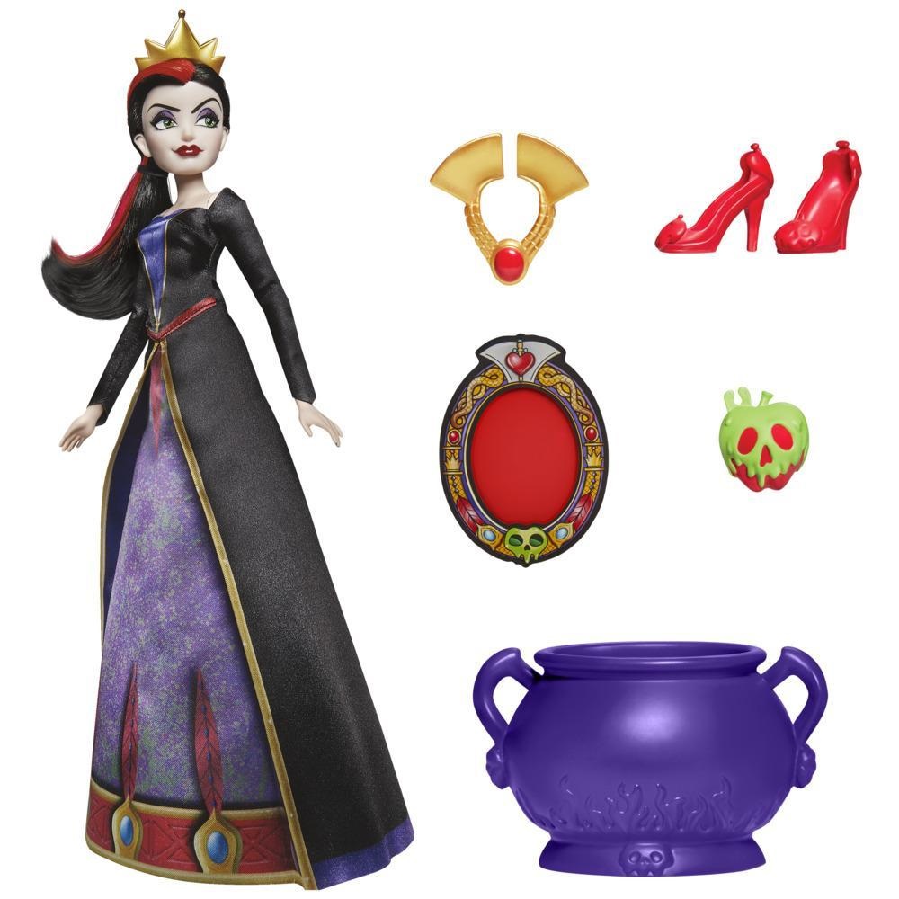 Hasbro Disney Villains - La Regina Cattiva, Fashion Doll da 28 cm con Accessori e Vestiti Rimovibili, Giocattolo per Bambini dai 5 Anni in Su
