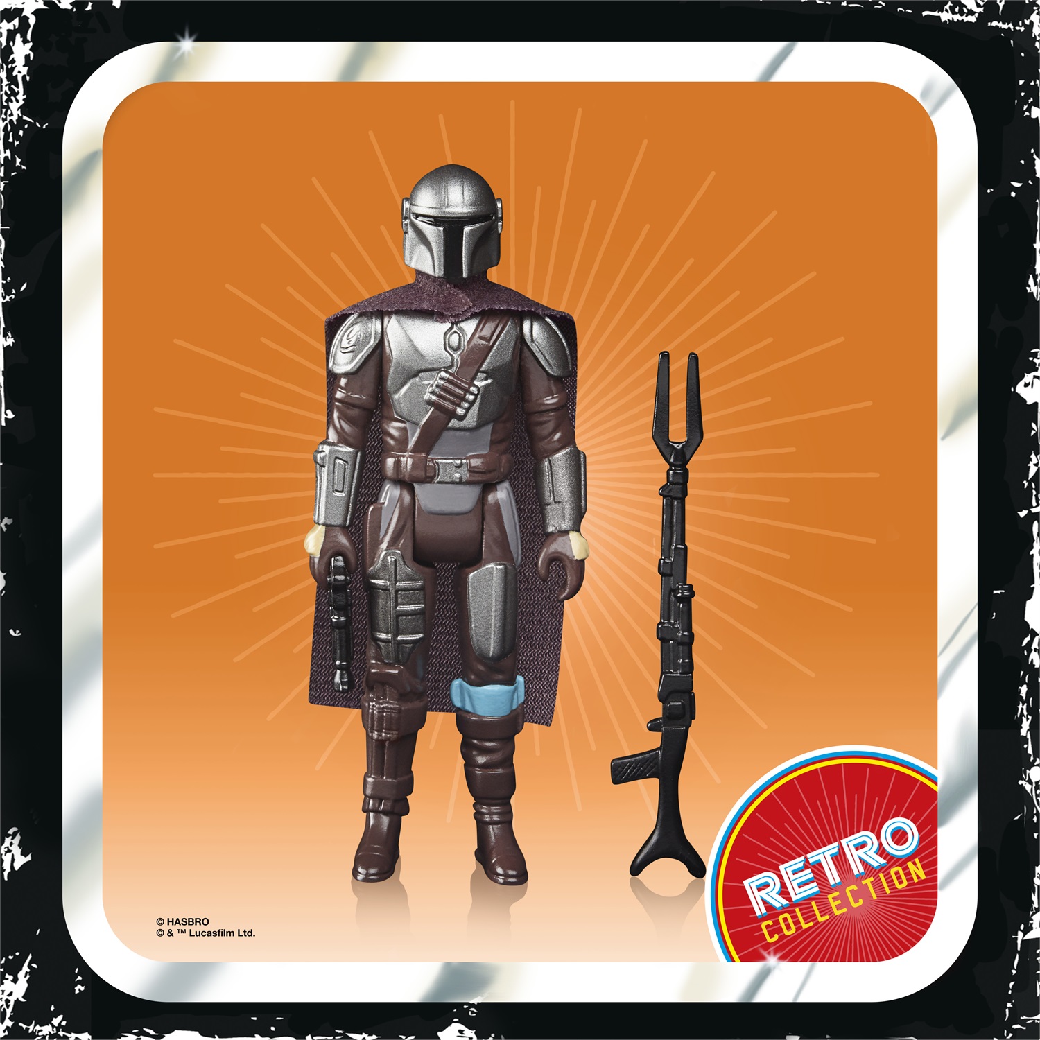 Hasbro Star Wars Retro Collection The Mandalorian (Beskar) 9.5 cm Action Figure con Accessori