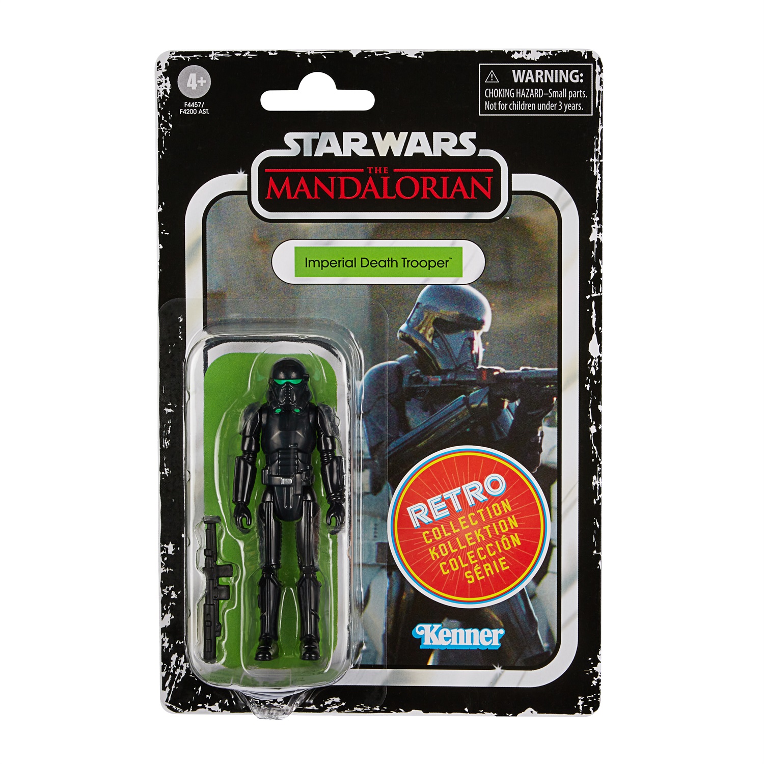 Hasbro Retro Collection - Star Wars - The Mandalorian - Imperial Death Trooper Action Figure 9.5 cm - Collezionabile per Bambini 4 Anni e Oltre