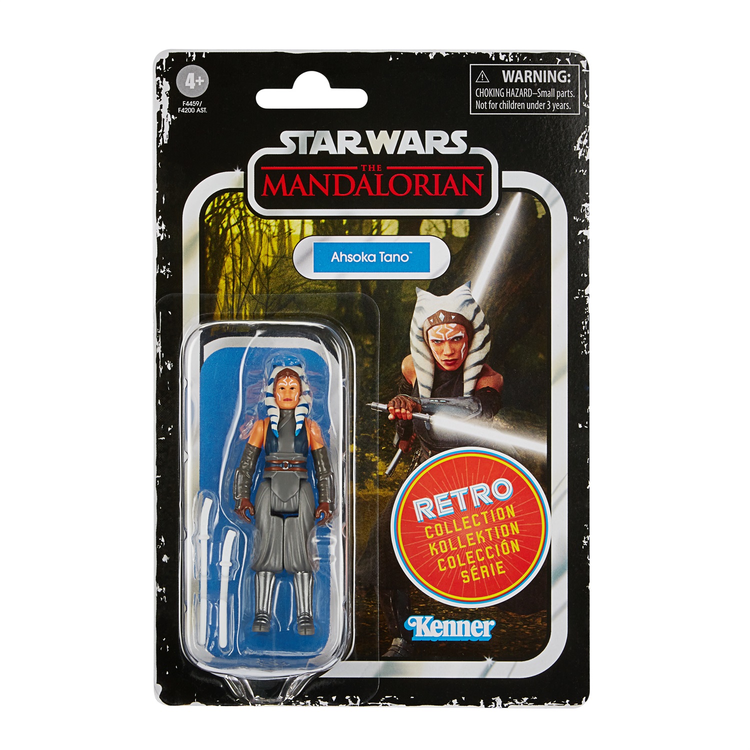 Hasbro F4459 Retro Collection Ahsoka Tano Action Figure 9.5 cm - The Mandalorian, Collezionabile per Bambini dai 4 Anni in Su, Multicolore