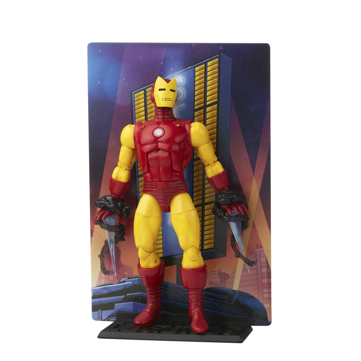 Marvel Hasbro Legends Series 20th Anniversary Iron Man Action Figure - 15 cm, 9 accessori, Multicolore