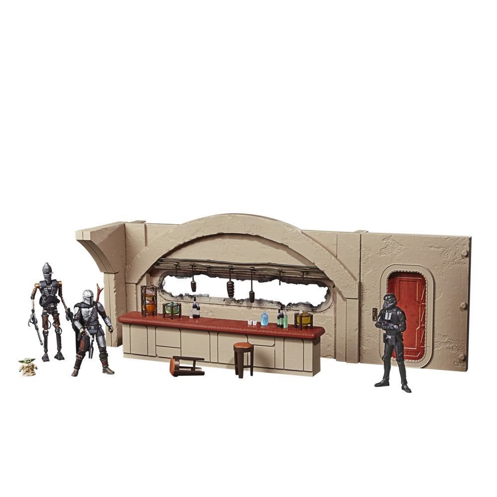 HASBRO Star Wars The Mandalorian Nevarro Cantina Playset con Imperial Death Trooper Action Figure, Multicolore, Scala 3,75 pollici, F3902