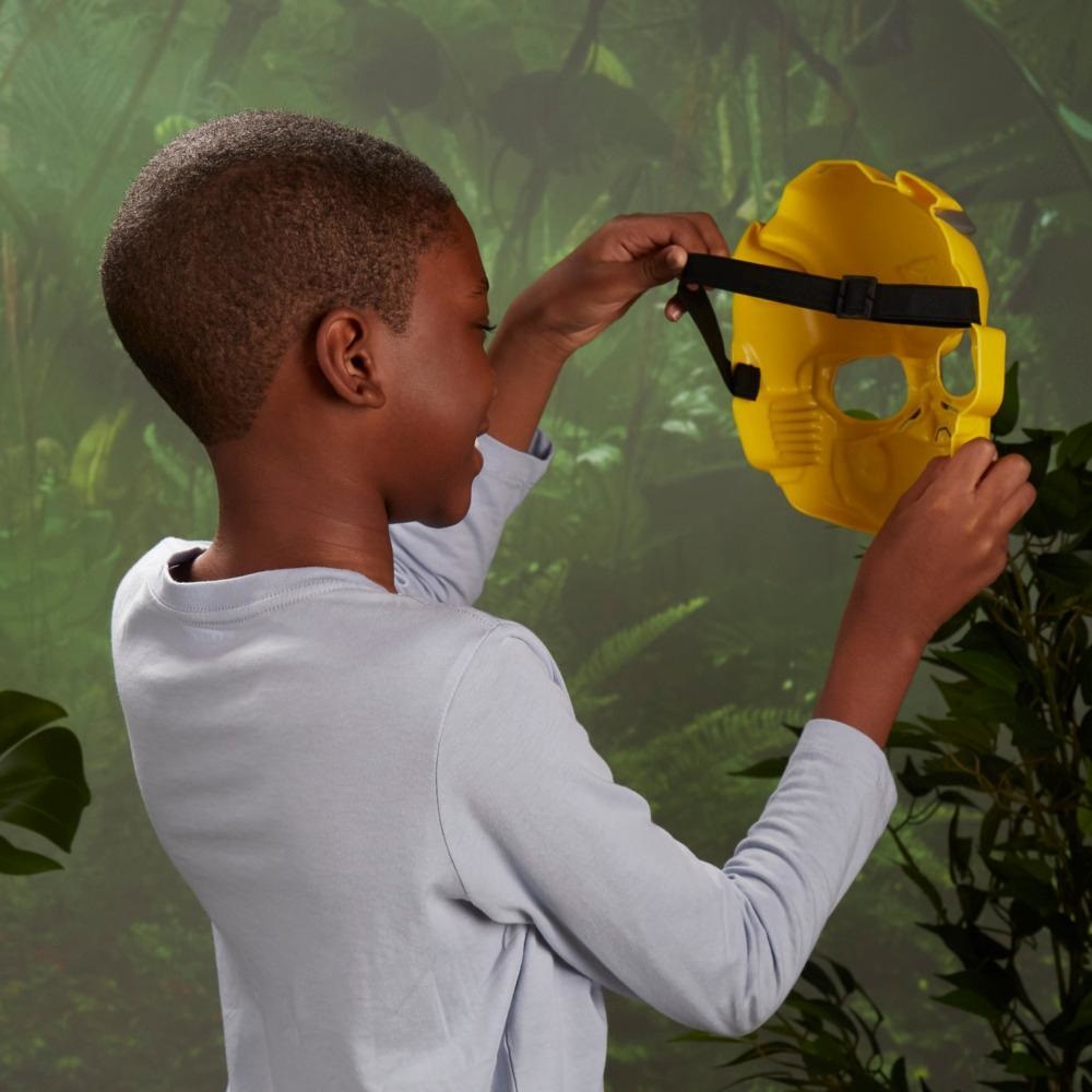 Transformers Maschera Regolabile di Bumblebee - Ispirata al Film 'Transformers: Il Risveglio', per Travestimenti e Giochi di Ruolo, 25 cm, per Bambini e Bambine da 5 Anni in Su