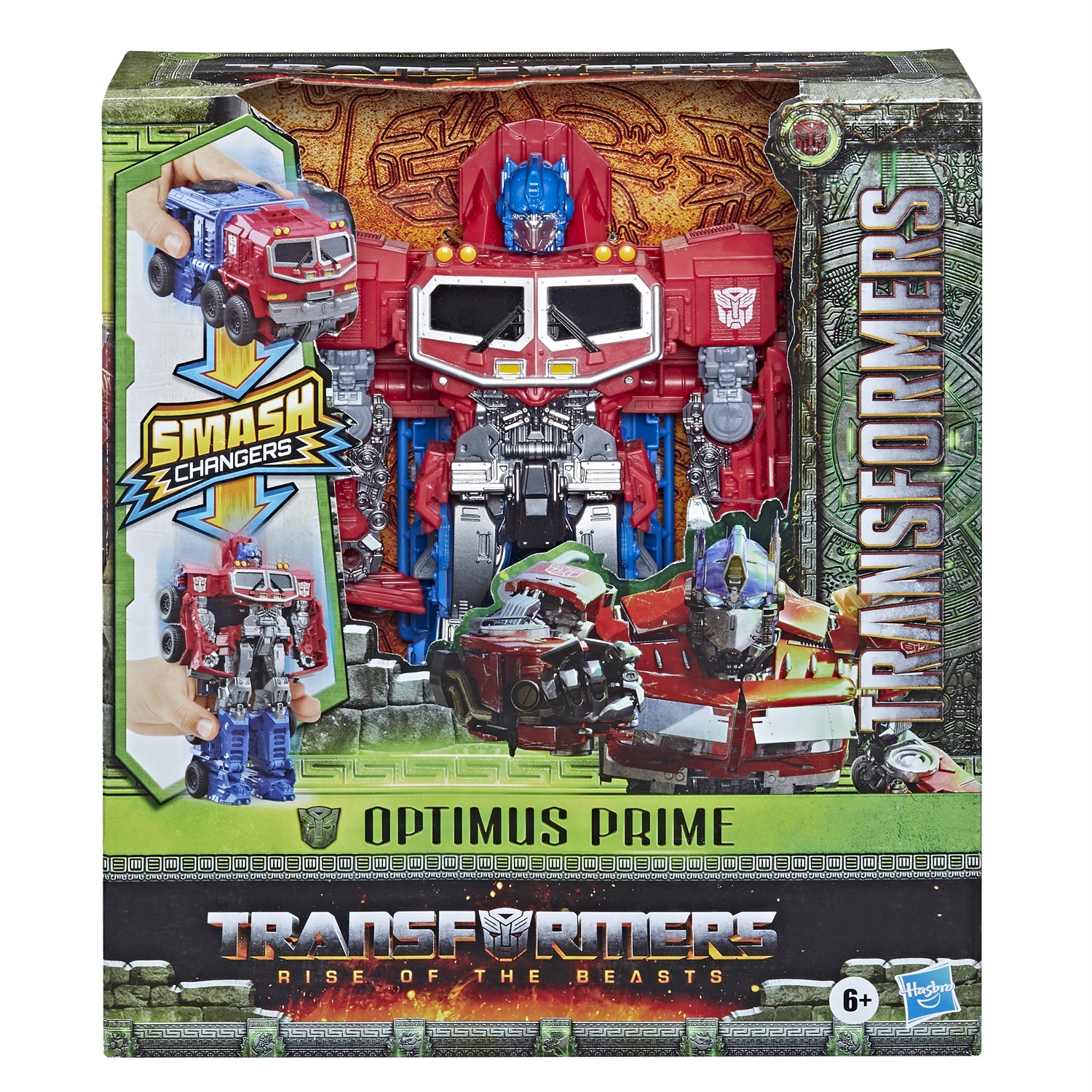 Transformers: Il Risveglio - Action Figure Convertibile Smash Changer di Optimus Prime da 22,5 cm per Bambini dai 6 Anni in Su
