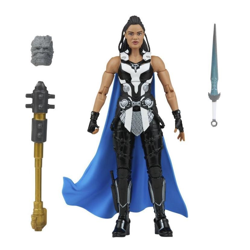 Marvel King Valkyrie Action Figure Collezionabile 15 cm - Ispirata a Thor: Love and Thunder con Accessorio e Parti Build-A-Figure