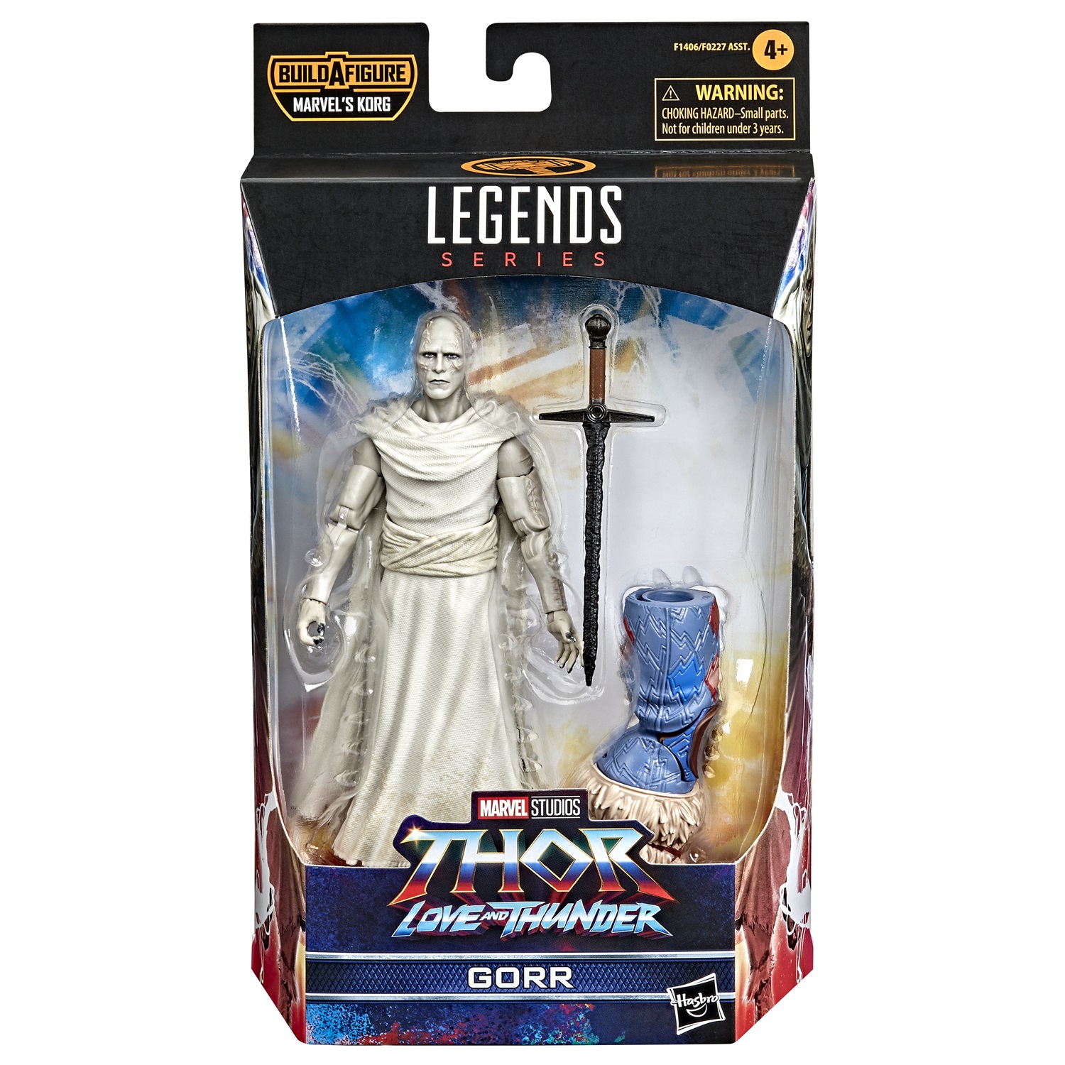 Hasbro Marvel Legends Series - Gorr Action Figure 15 cm, Ispirata al Film Thor: Love And Thunder, Include 3 Accessori e 1 Parte Build-A-Figure