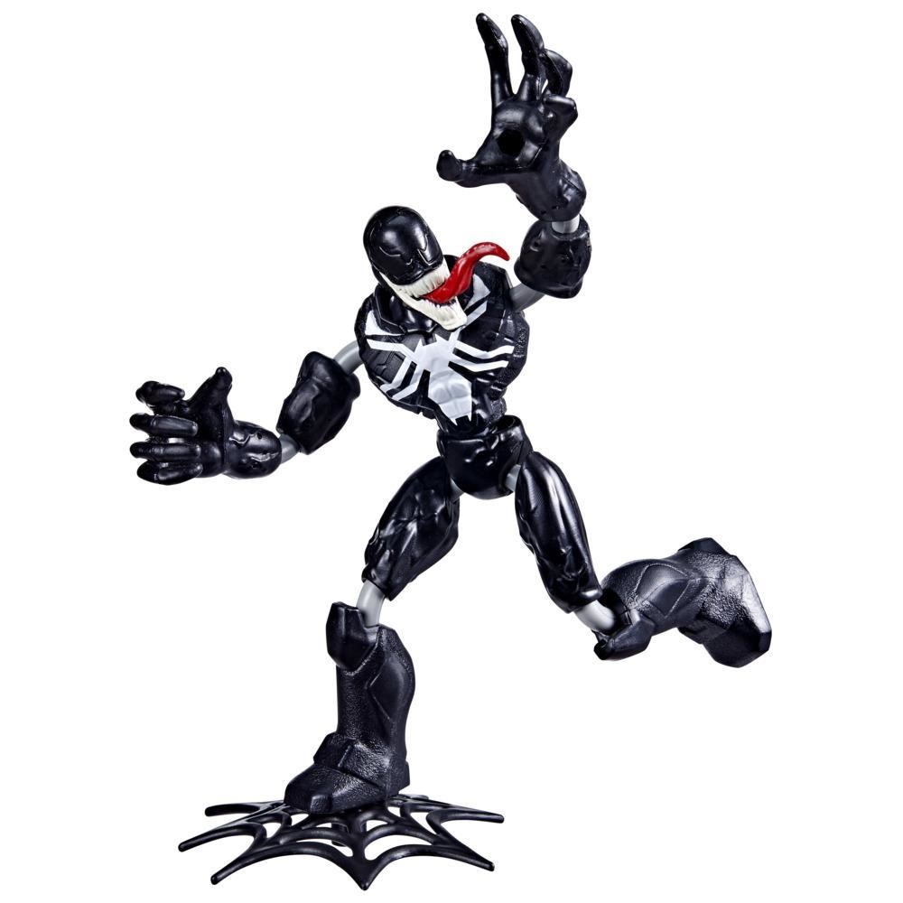 Hasbro Marvel Bend and Flex Missions - Action Figure di Venom da 15 cm, Giocattolo Pieghevole per Bambini dai 4 Anni in Su