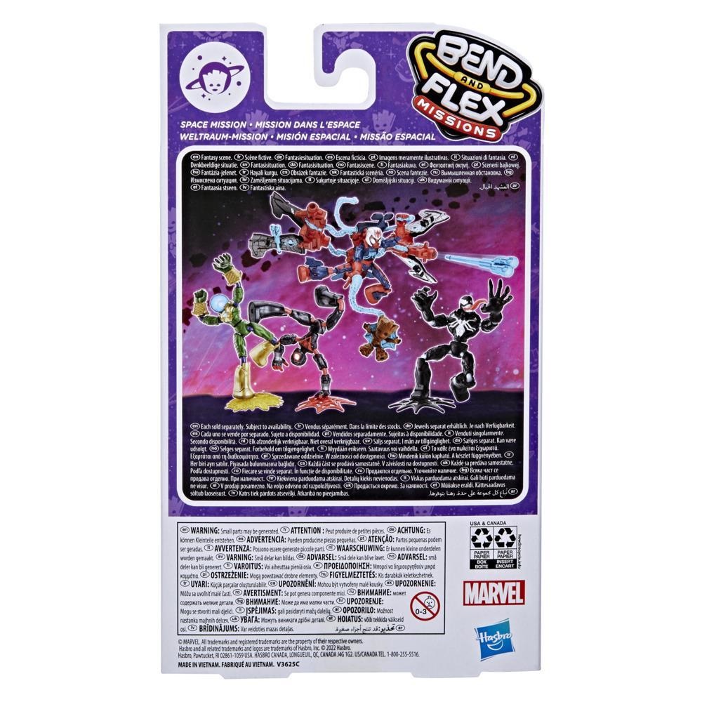 Hasbro Marvel Bend and Flex Missions - Action Figure di Venom da 15 cm, Giocattolo Pieghevole per Bambini dai 4 Anni in Su