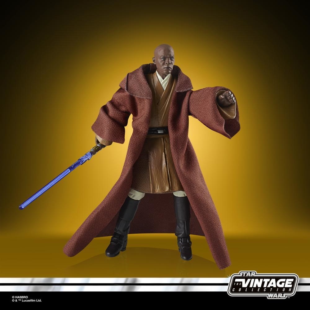 Hasbro The Vintage Collection Mace Windu Toy VC35 - Action Figure 3.75-inch di Attack of The Clones per bambini dai 4 anni in su, Multicolore