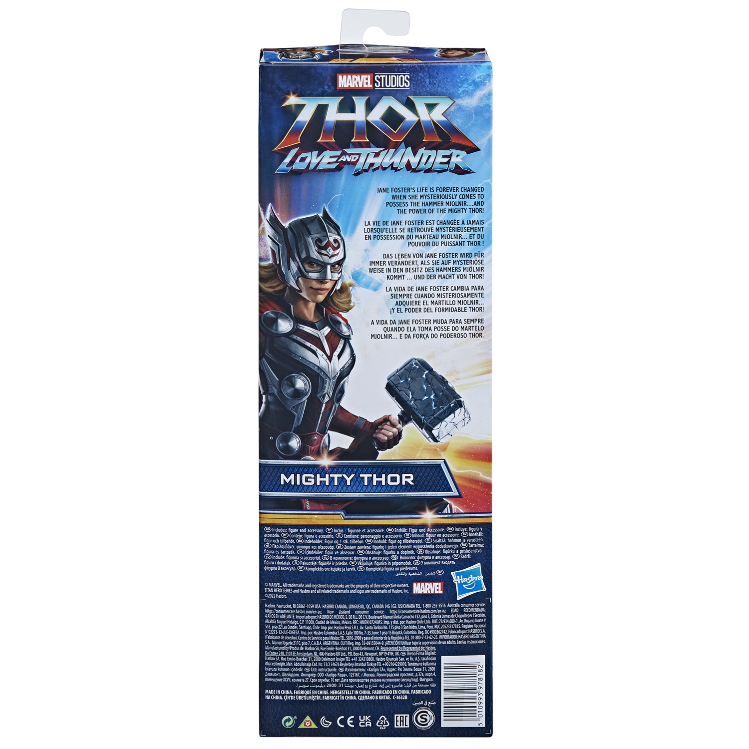 Hasbro Avengers Titan Hero Series Mighty Thor Toy - 30 cm, Thor: Love and Thunder Figure per Bambini dai 4 Anni in Su