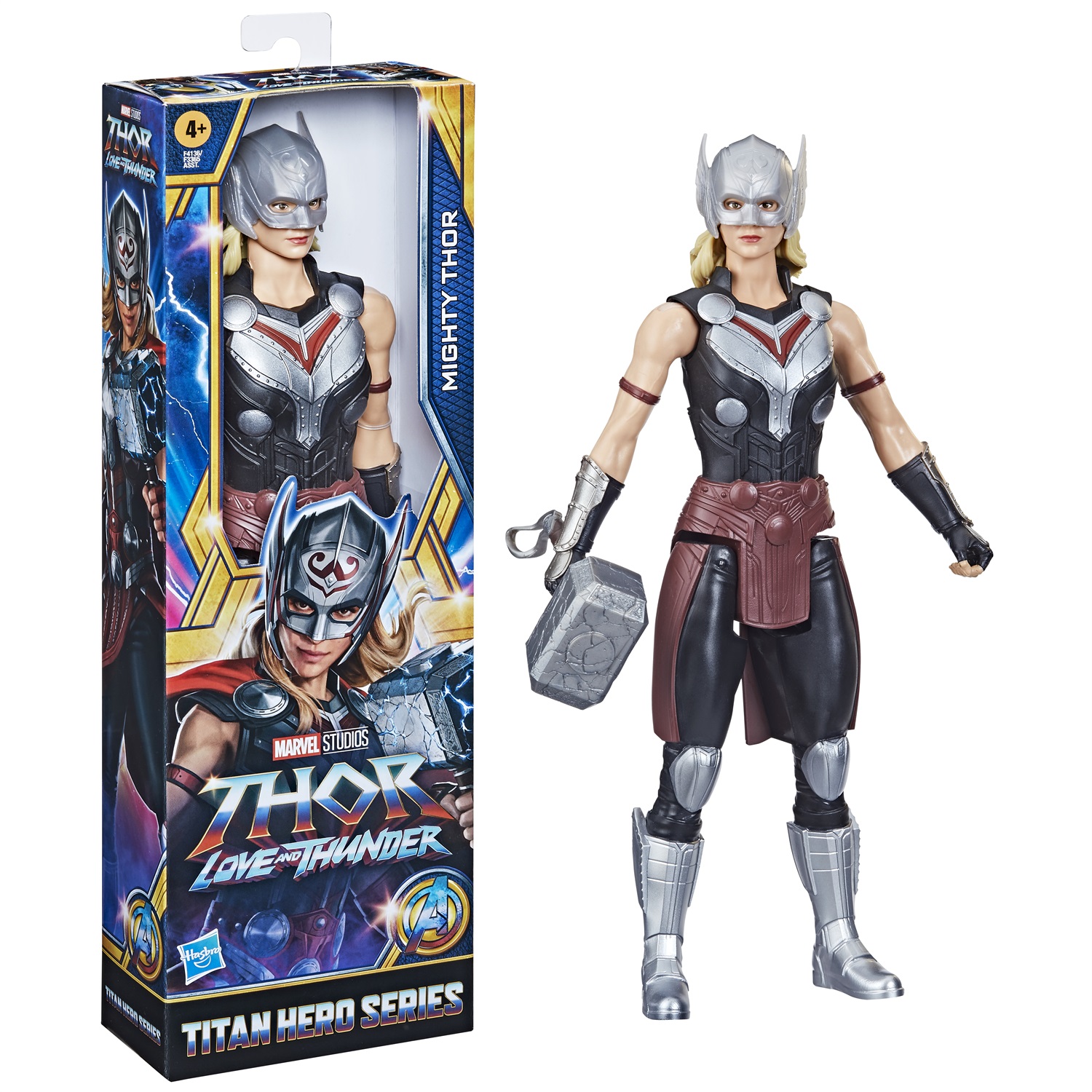 Hasbro Avengers Titan Hero Series Mighty Thor Toy - 30 cm, Thor: Love and Thunder Figure per Bambini dai 4 Anni in Su
