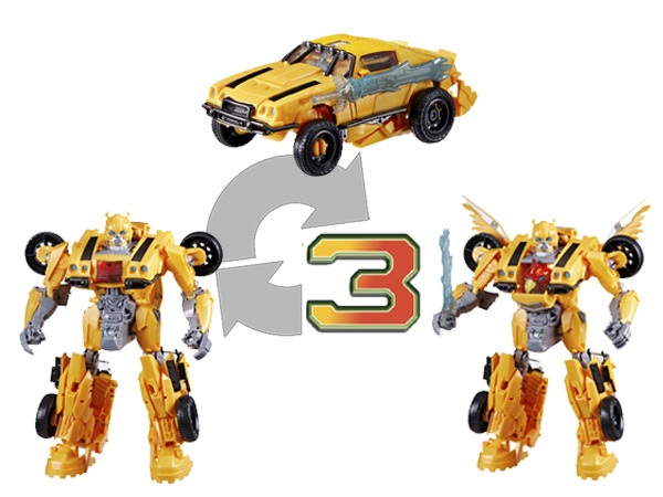 Hasbro Transformers Bumblebee Beast Mode - Action Figure Convertibile 25 cm con Luci e Suoni, Ispirata al Film Risveglio, per Bambini 6 Anni