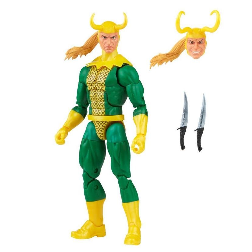 Hasbro Marvel Legends Series Loki Action Figure 15 cm con 3 Accessori - Retro Packaging