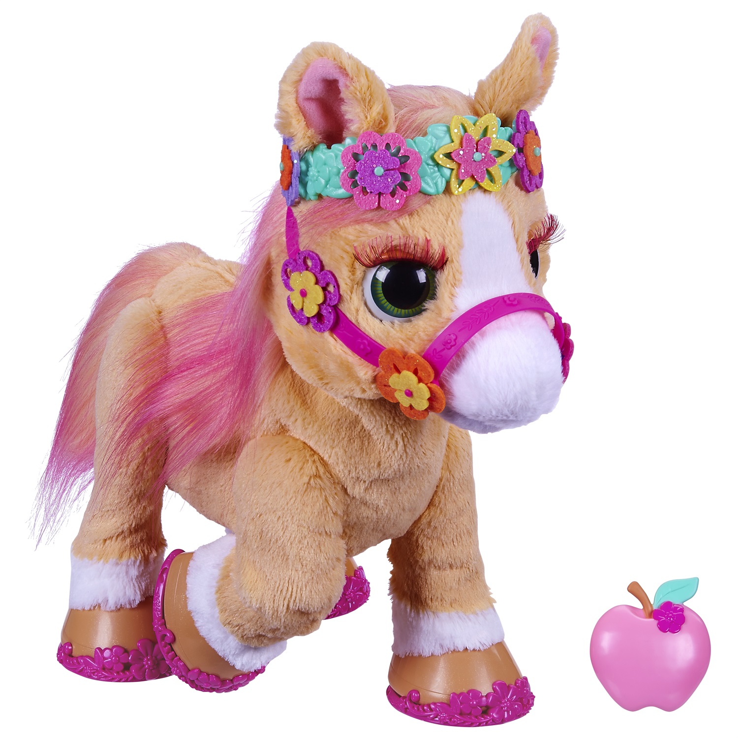FurReal Cinnamon, Il Mio Pony Stiloso - Peluche Interattivo da 35 cm con Oltre 80 Suoni e Reazioni e 26 Accessori per Acconciature, per Bambini dai 4 Anni in Su