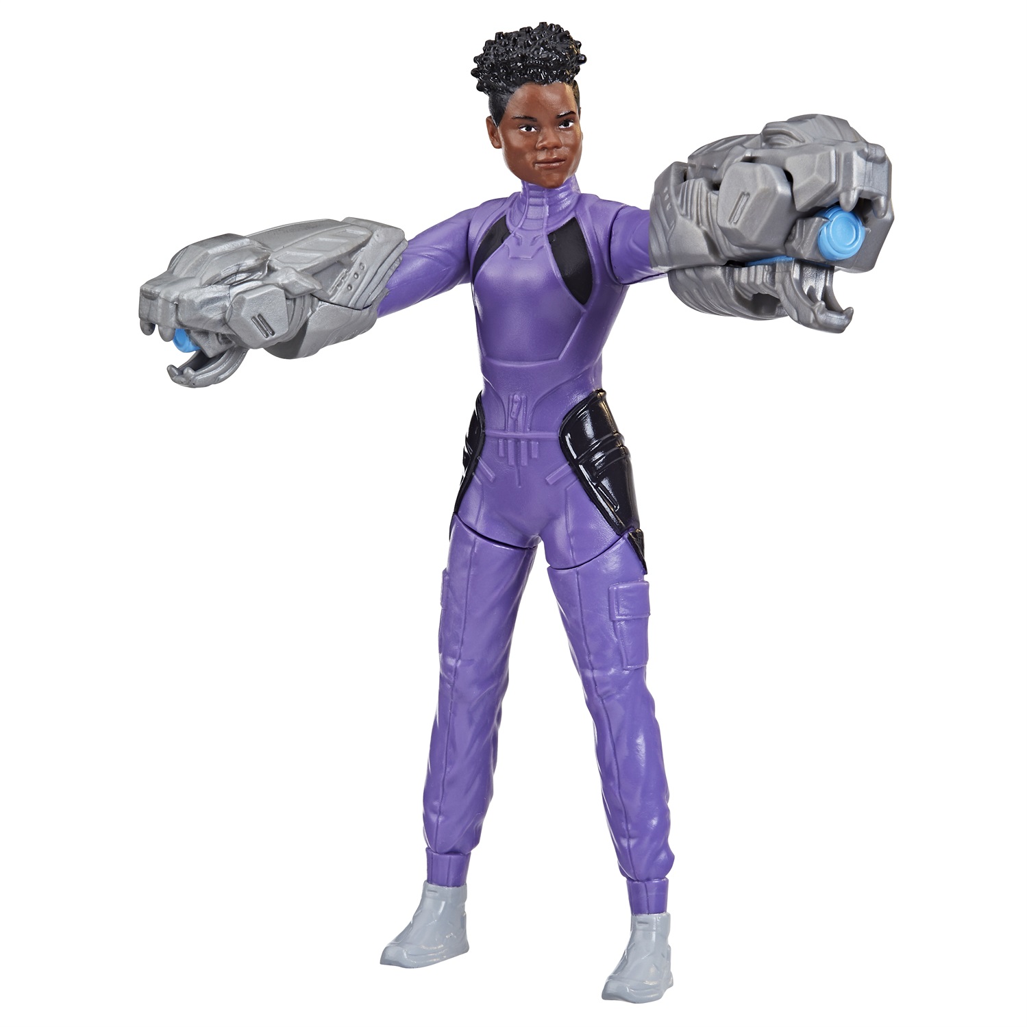 Hasbro Marvel Black Panther Shuri - Action Figure da 15 cm con Trasformazione Vibranio per Bambini dai 4 Anni