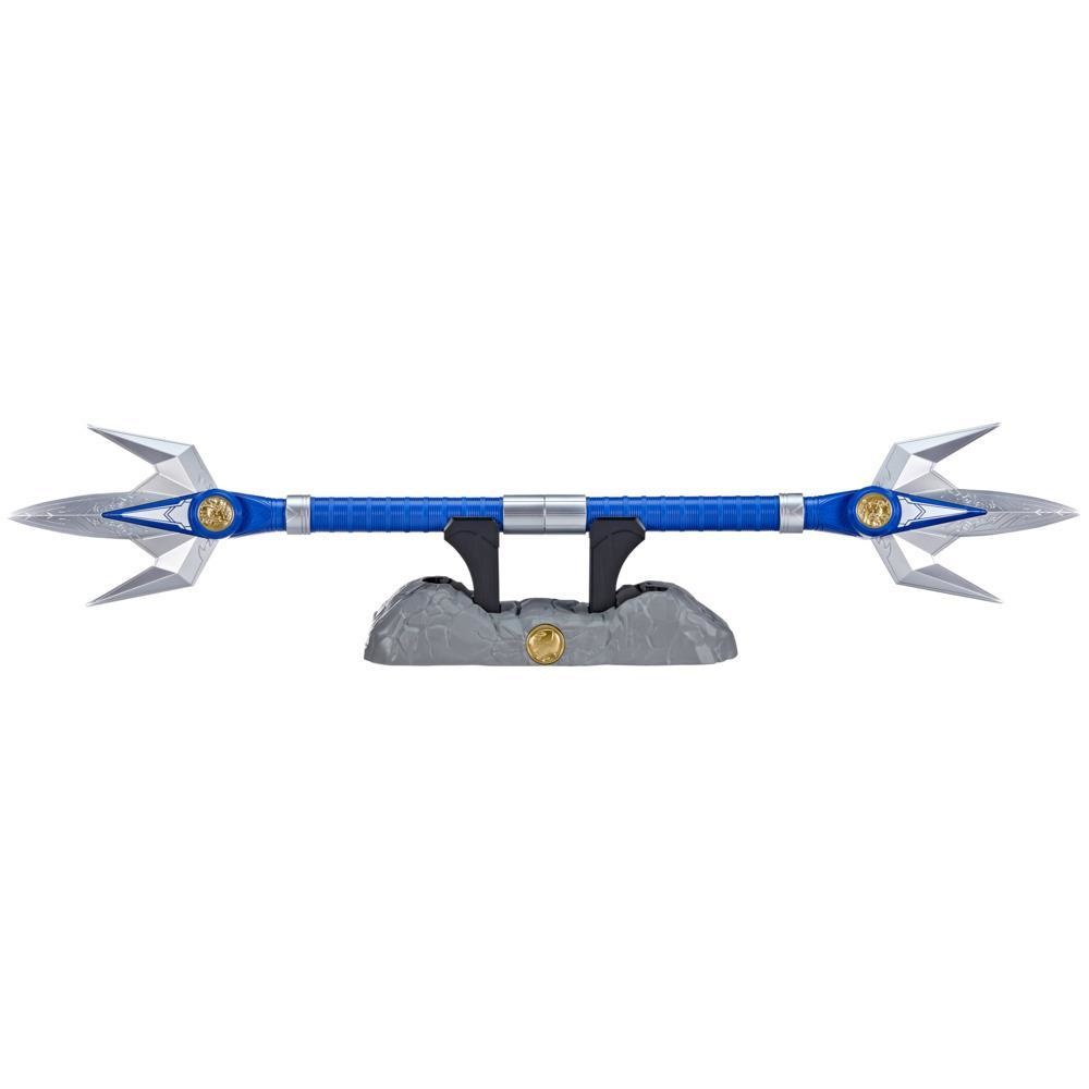 Hasbro Lightning Collection Mighty Morphin Blue Ranger Power Lance - Replica Premium con Effetti Sonori e Design Allungabile