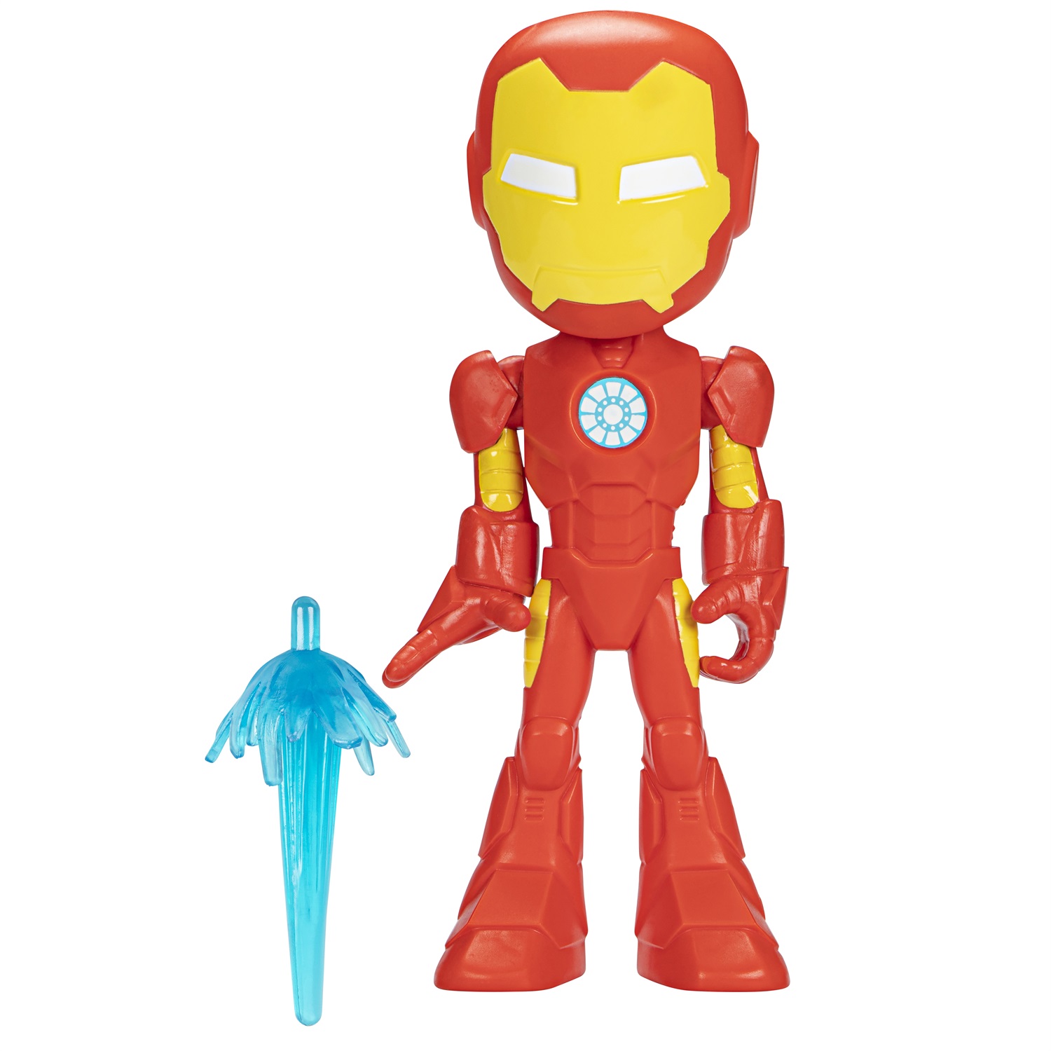 Hasbro Marvel Spidey e i Suoi Fantastici Amici - Mega Iron Man Action Figure 22,5 cm per Bambini dai 3 Anni