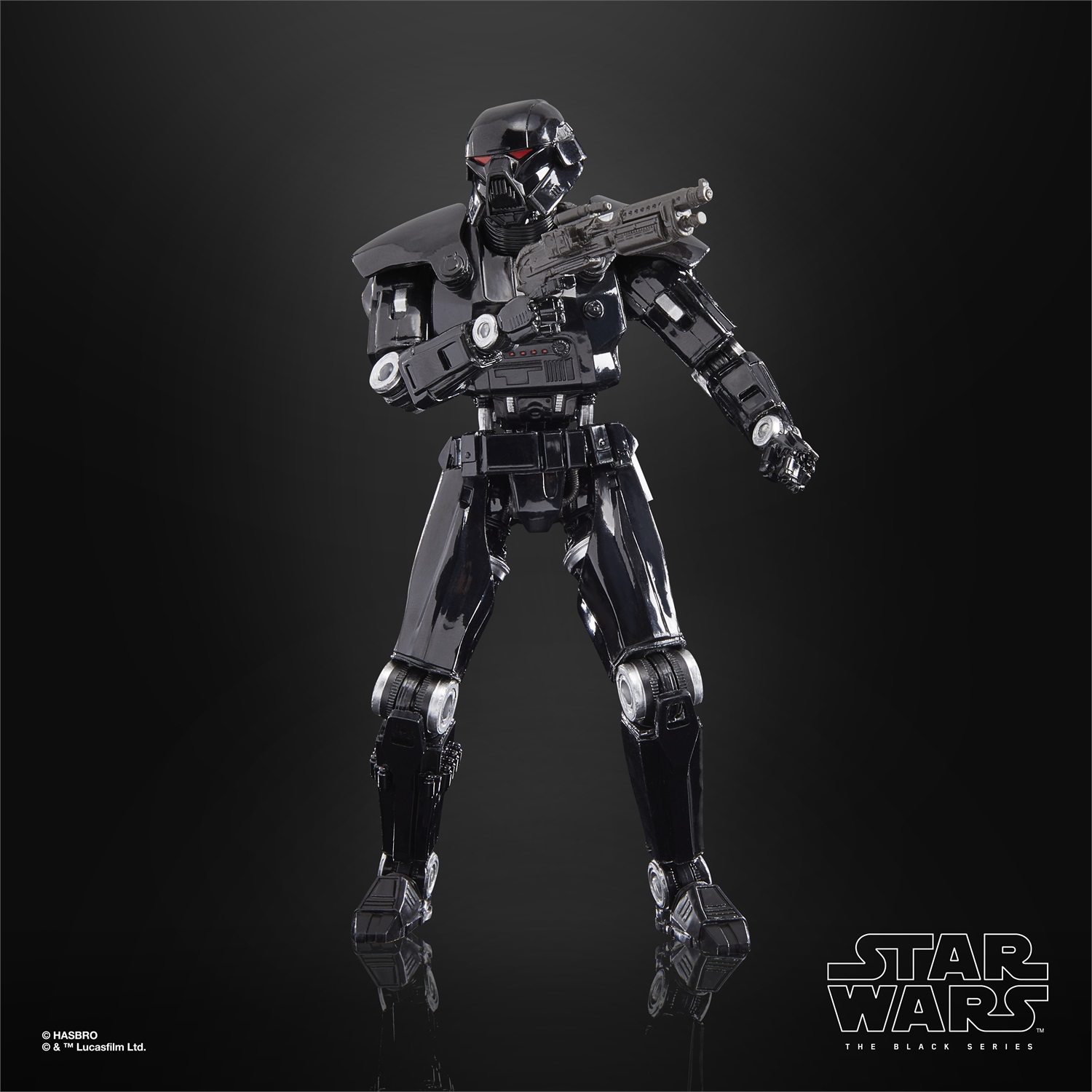 Hasbro Star Wars The Black Series Action Figure Dark Trooper 15 cm Ispirata The Mandalorian dai 4 Anni in Su