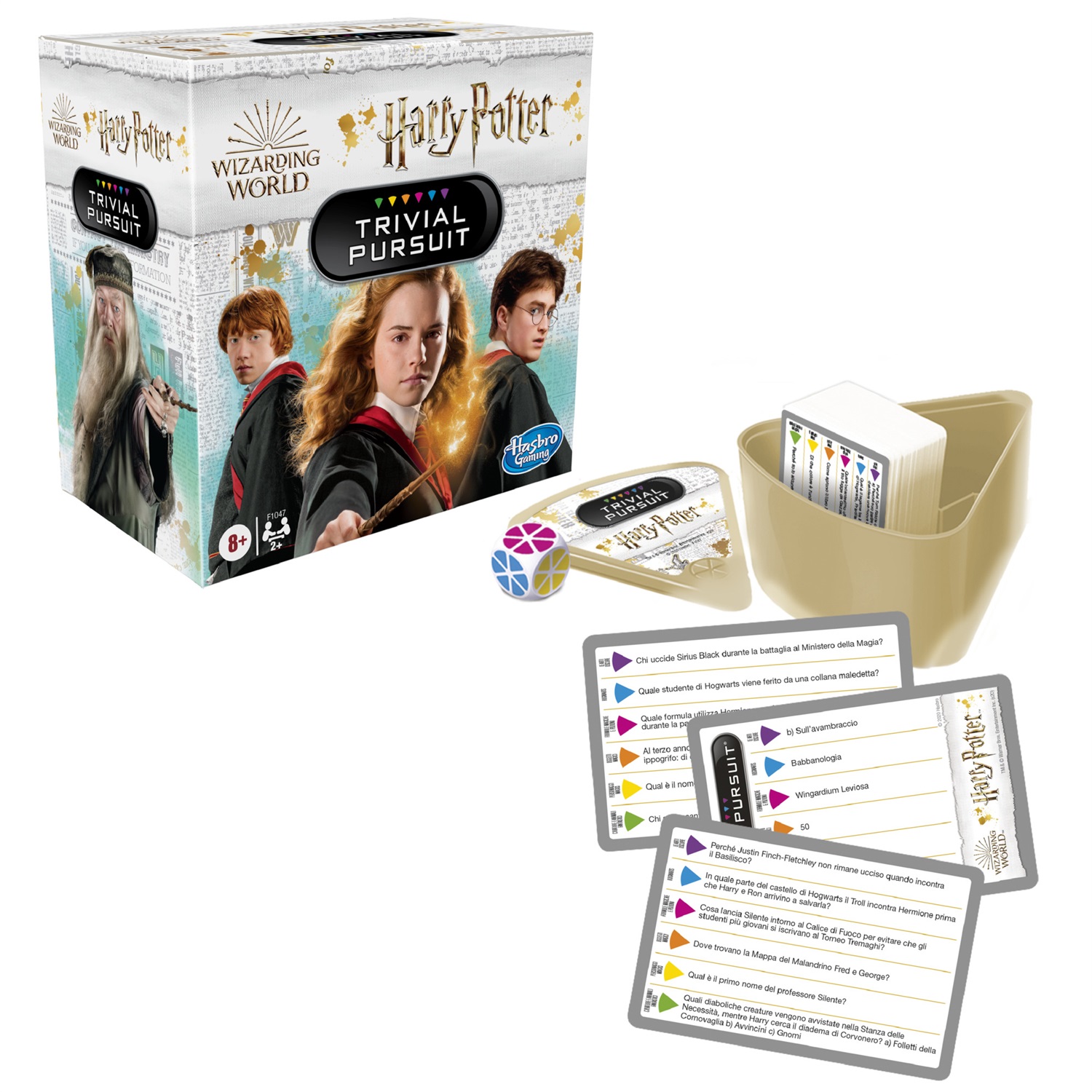 Hasbro Trivial Pursuit Harry Potter - Gioco da Tavolo Compatto con 600 Domande per 2 o Più Giocatori, per Bambini e Bambine dagli 8 Anni in Su