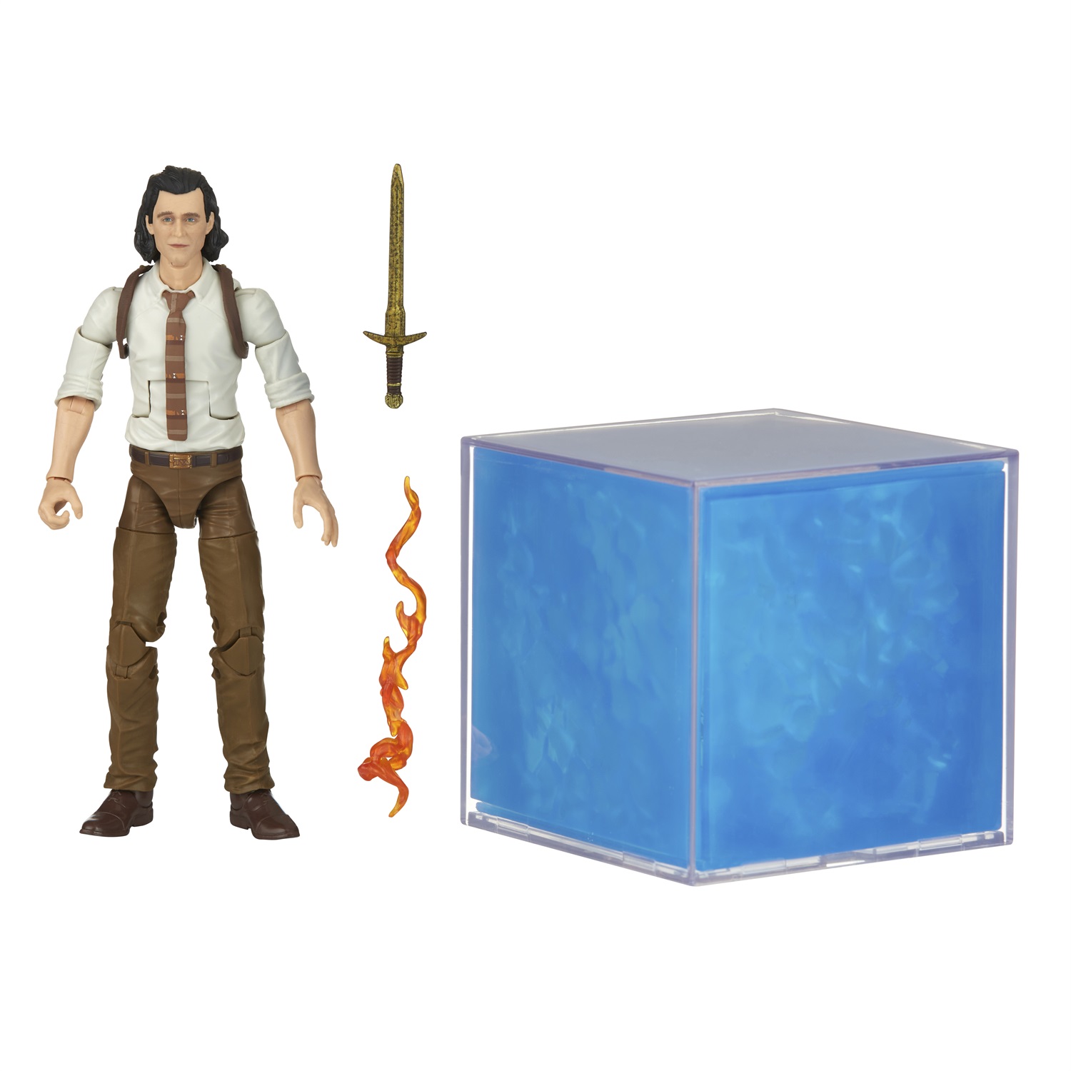 Hasbro Marvel Legends Tesseract Replica Elettronica 1:1 con Effetti di Luce e Action Figure di Loki