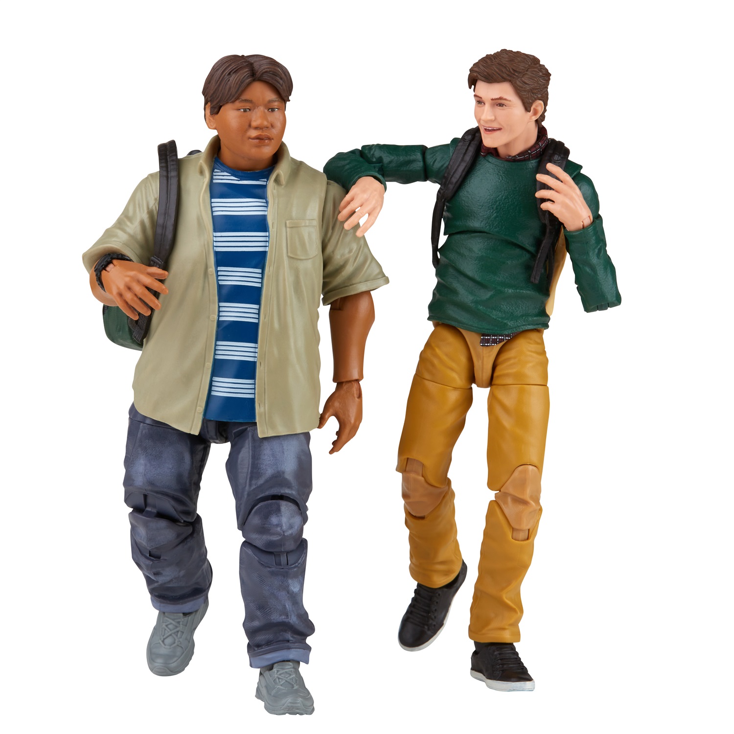 Hasbro Marvel Legends Spider-Man 60° Anniversario - Action Figure Peter Parker e Ned Leeds, Confezione da 2, 15 cm, con 7 Accessori