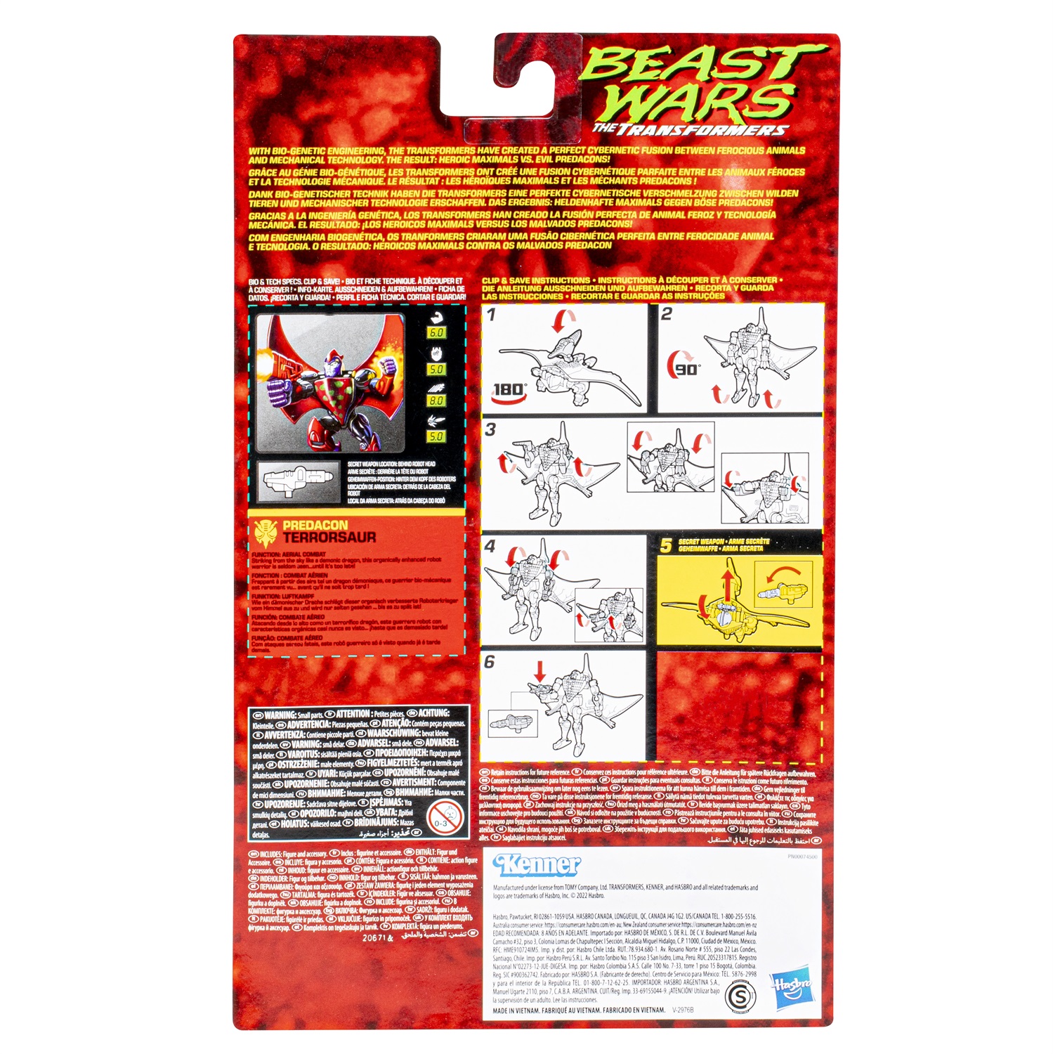 Hasbro Transformers Beast Wars Terrosaur - Personaggio d'azione trasformabile