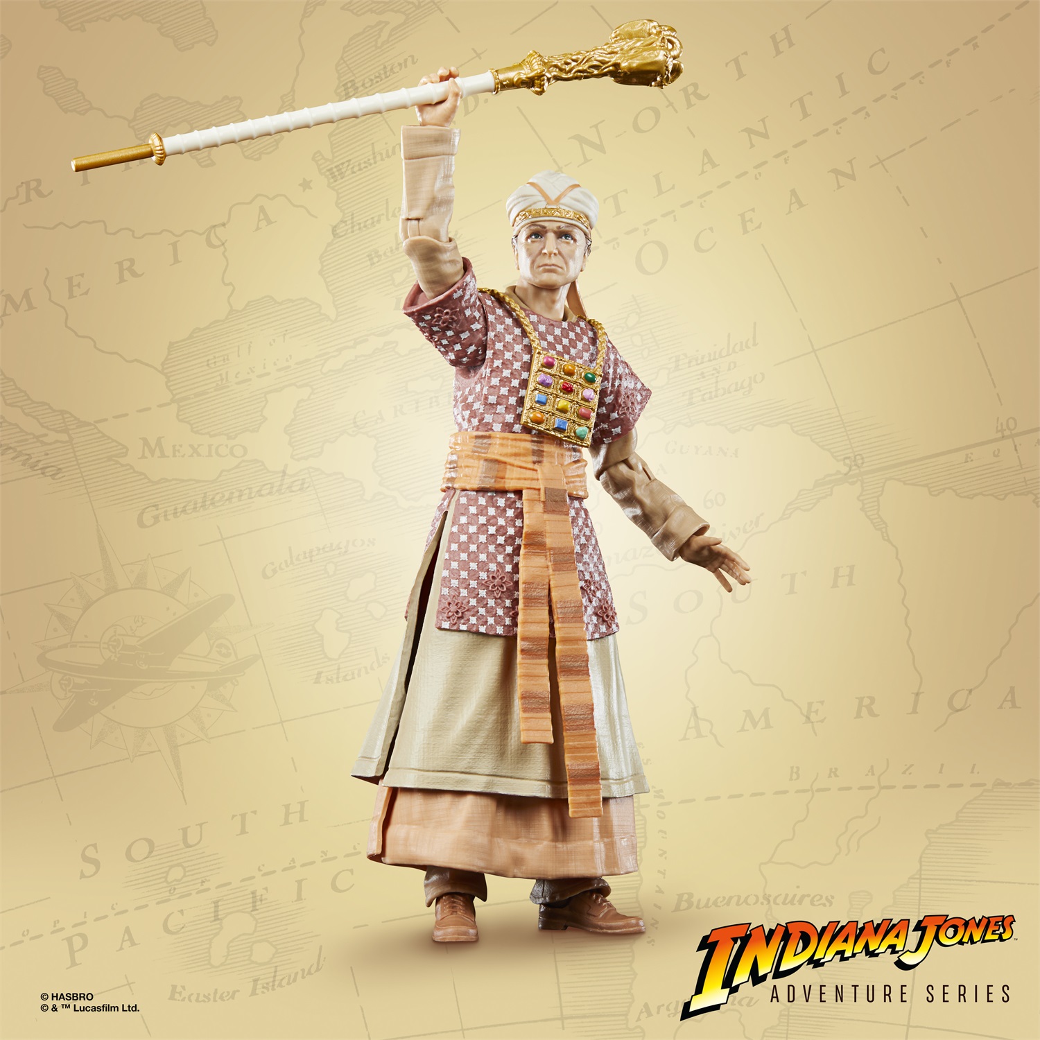 Hasbro Indiana Jones Adventure Series René Belloq (Cerimoniale) - Action Figure da 15 cm