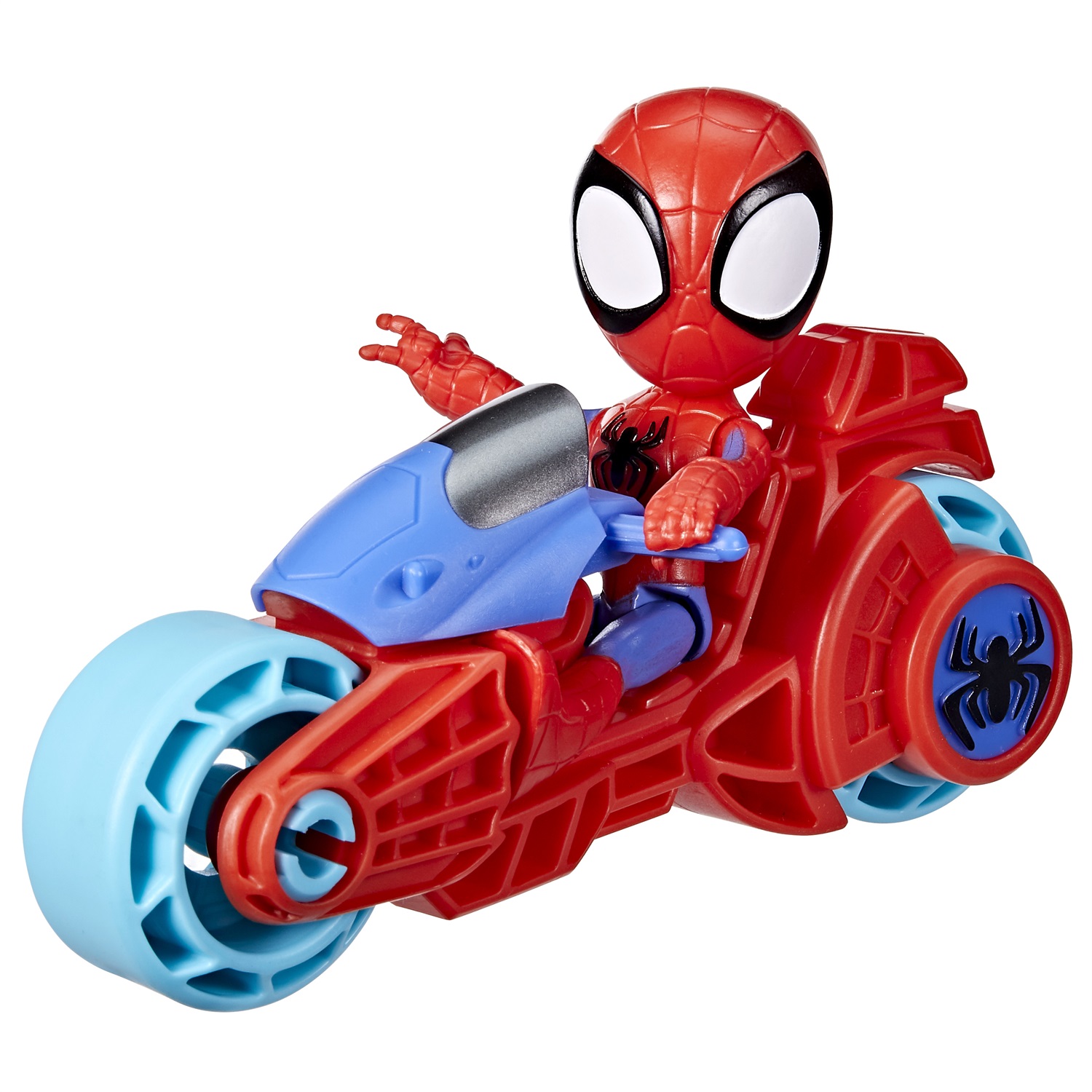 Hasbro Spidey e i suoi fantastici amici - Action Figure 10 cm con Moto Giocattolo per Bambini