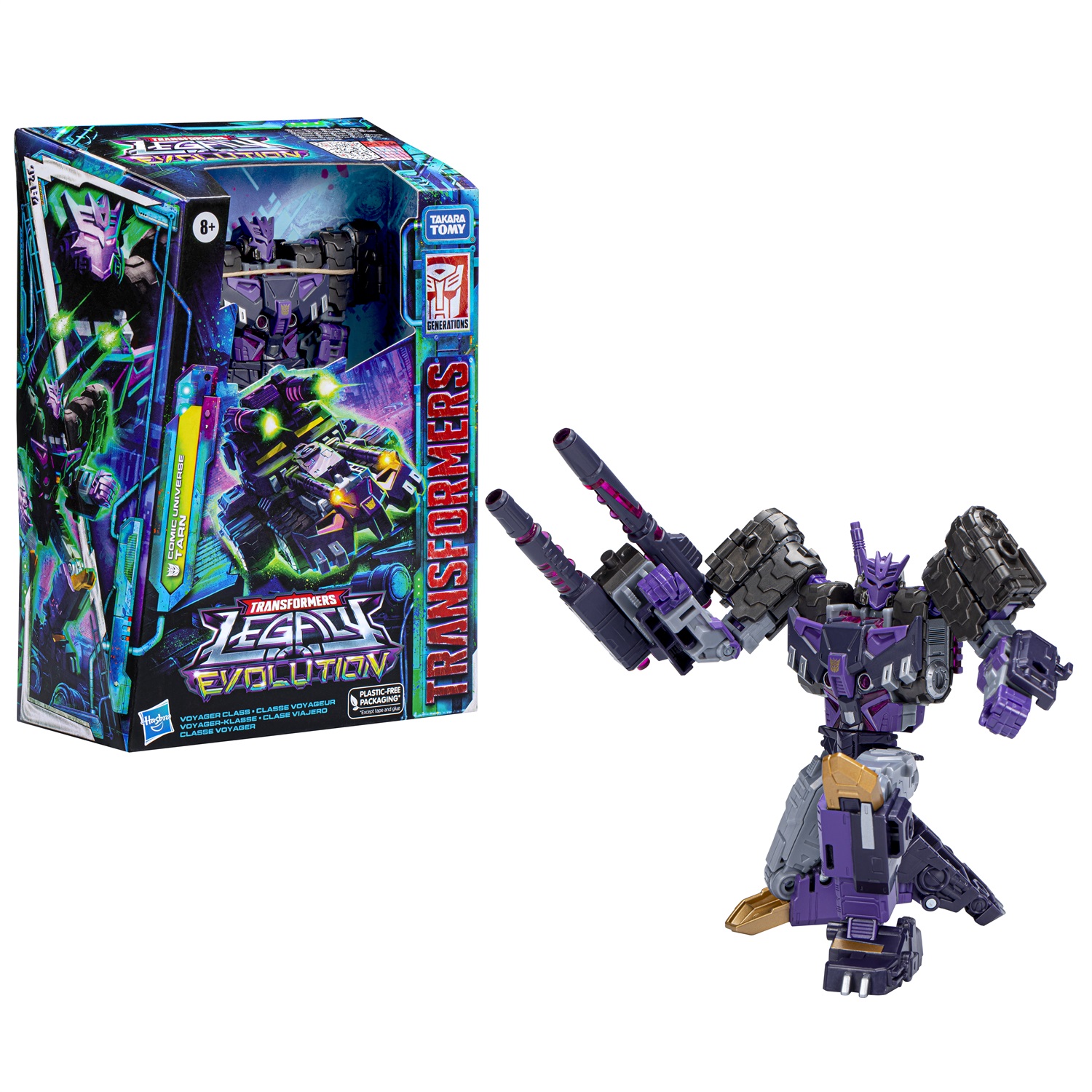 HASBRO - Transformers Generations Legacy Voyager 18cm - Figura da Collezione Tarn con Trasformazione da Robot