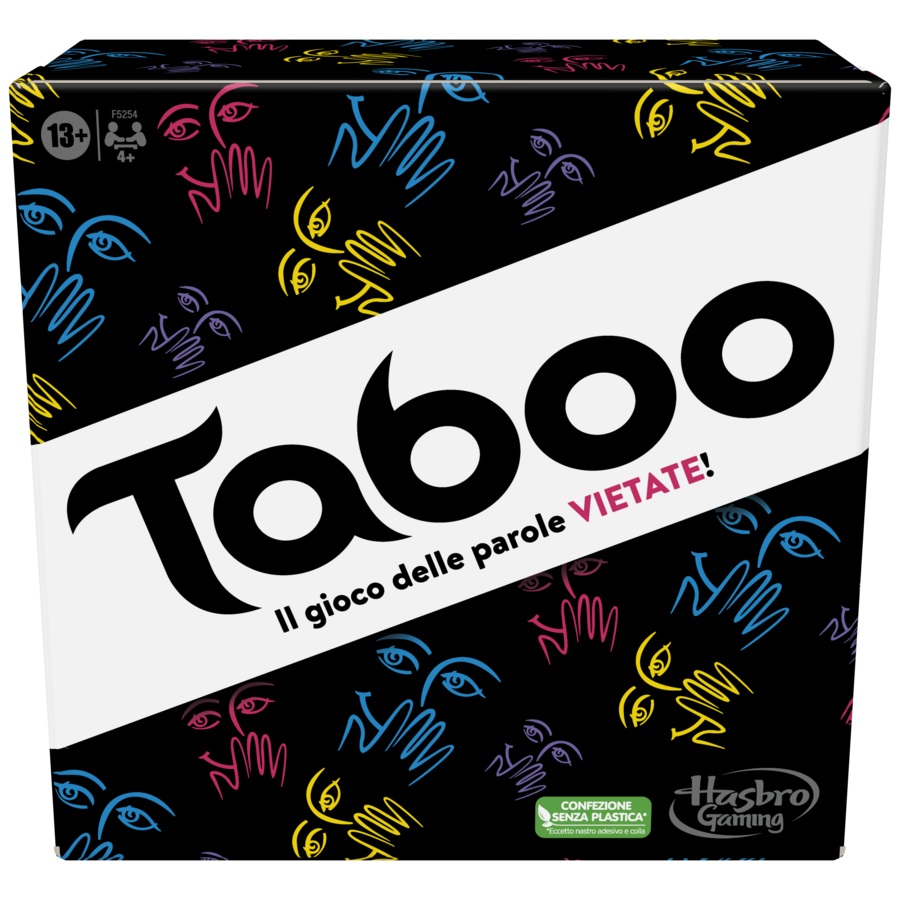 Hasbro Taboo - Gioco da Tavolo di Parole Vietate per Adulti e Adolescenti, 4 o più Giocatori, dai 13 anni in su