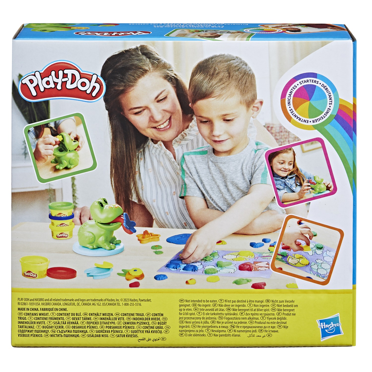 Play-Doh La Mia Prima Rana a Colori - Set con 4 vasetti, attività creative per bambini dai 3 ai 5 anni