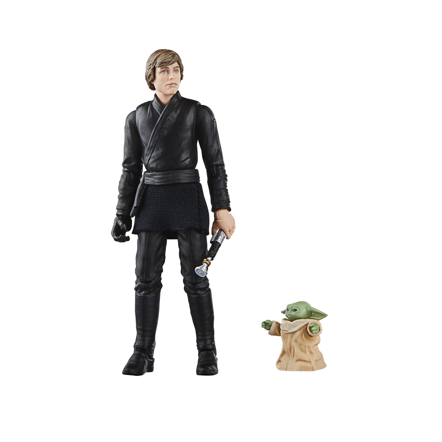 Hasbro Star Wars: Statuetta Vintage Collection di Luke Skywalker e Grogu - 10 cm, dettagli realistici e punti di movimento