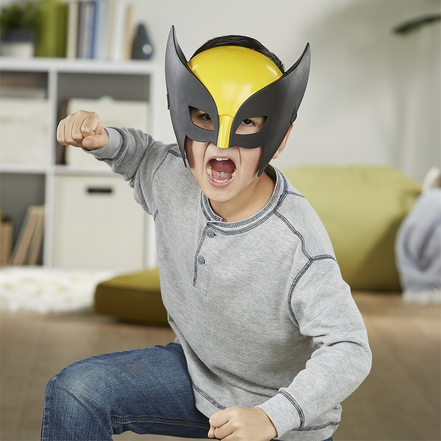 Marvel Hasbro Maschera per Roleplay di Wolverine - Maschera da Supereroe per Bambini, Giocattolo per il Roleplay e Costume da Supereroe