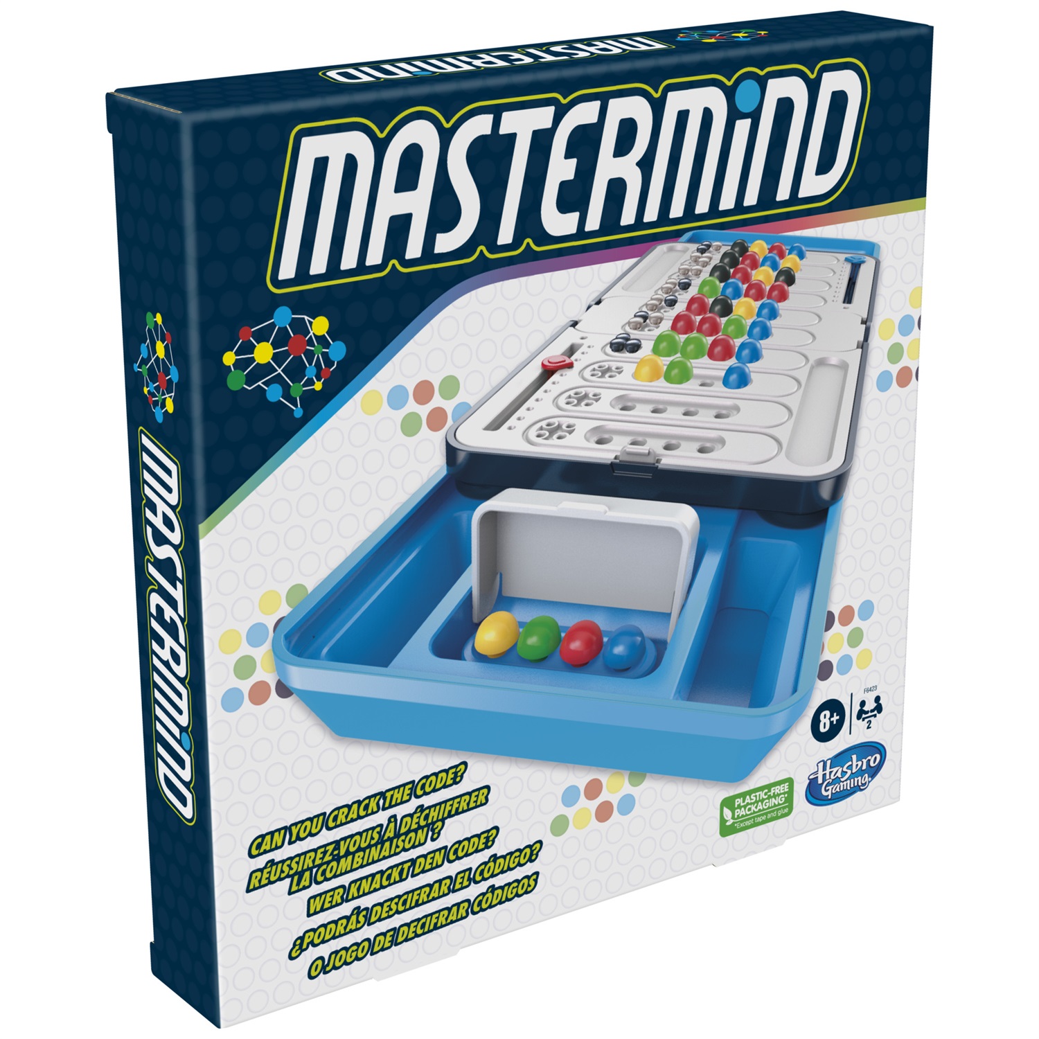 Hasbro Gaming Mastermind - Gioco da Tavolo di Strategia per Famiglie e Bambini, Classico Gioco di Crittoanalisi per 2 Giocatori
