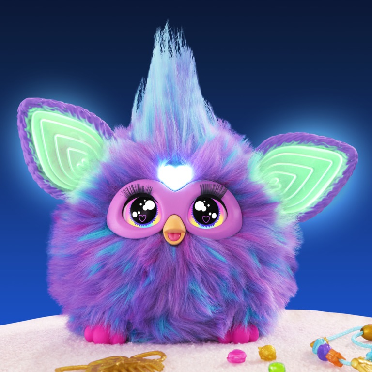 Hasbro Furby Peluche Interattivo Viola - Giocattolo con Comandi Vocali