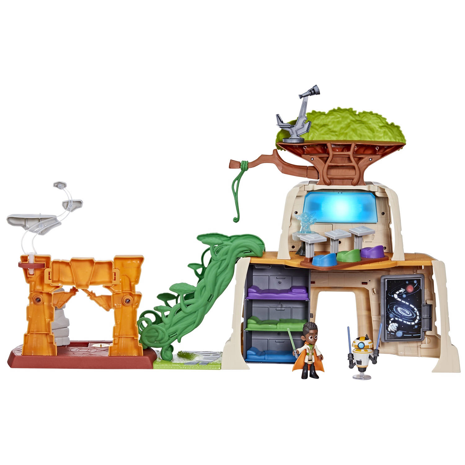Hasbro Star Wars Tempio Jedi su Tenoo - Playset 50,5 cm con Action Figure per Bambini dai 3 Anni