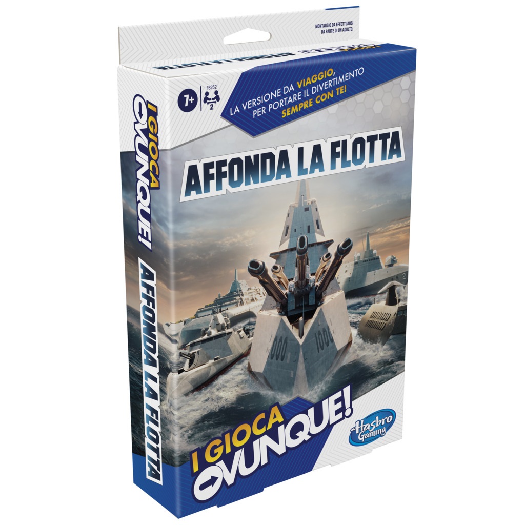 Hasbro Affonda la Flotta - Gioco Portatile per 2 Giocatori, dai 7 Anni in Su, Versione da Viaggio