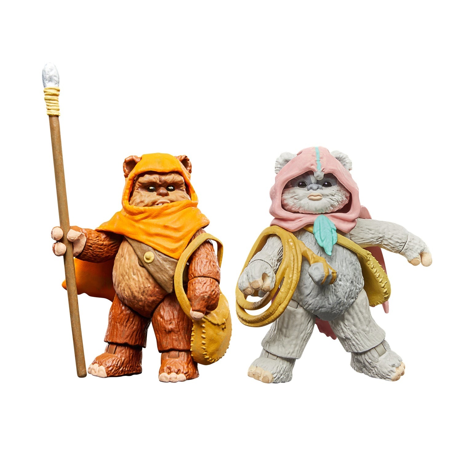 Star Wars Hasbro The Vintage Collection - Confezione da 2 Action Figure Wicket W. Warrick e Kneesaa, 9,5 cm, Ispirate Ewoks, per Adulti, dai 4 Anni in su