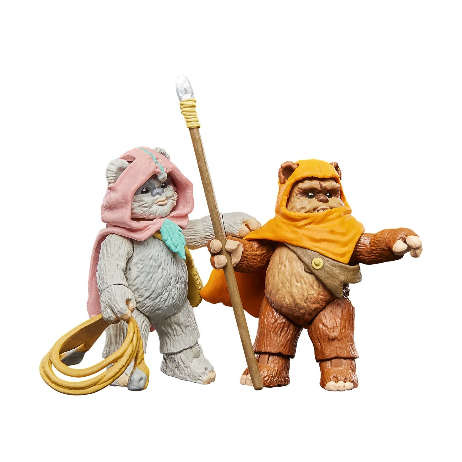 Star Wars Hasbro The Vintage Collection - Confezione da 2 Action Figure Wicket W. Warrick e Kneesaa, 9,5 cm, Ispirate Ewoks, per Adulti, dai 4 Anni in su