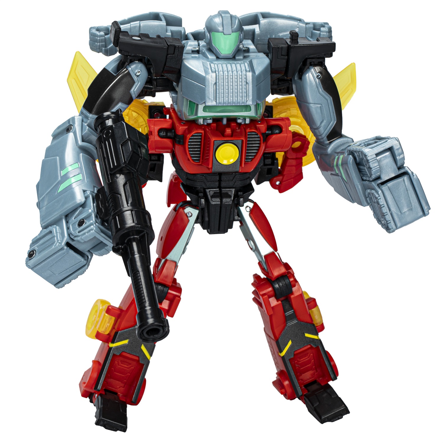 Transformers EarthSpark - Cyber-Combiner, Set di 2 Action Figure Robot di Twitch Terrestre (12,5 cm) e Robby Malto, Convertibile in 9 Passaggi