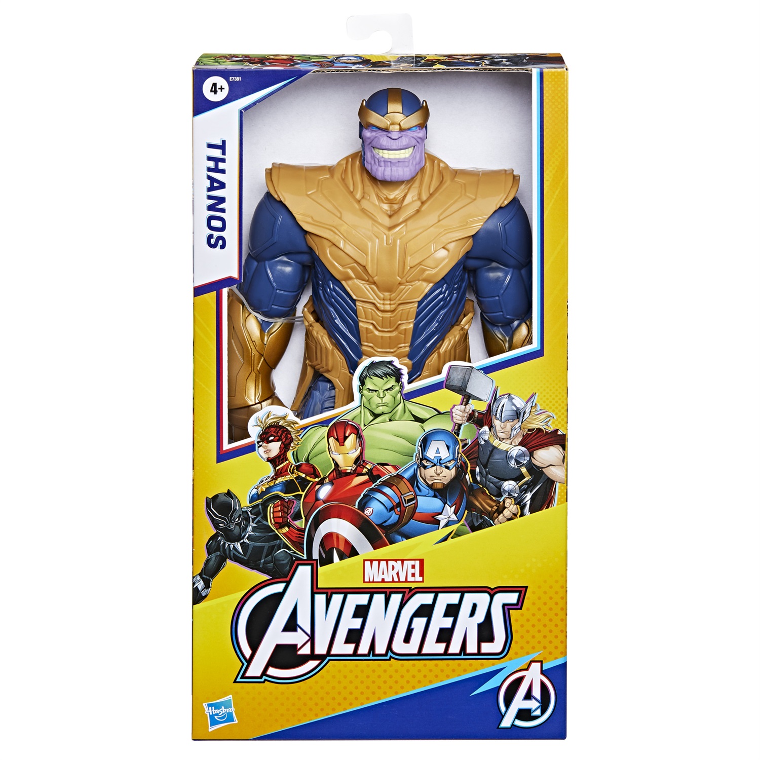 Hasbro Marvel Avengers Titan Hero Deluxe Thanos - Action Figure 30 cm, Ispirata ai Fumetti, per Bambini dai 4 Anni in Su
