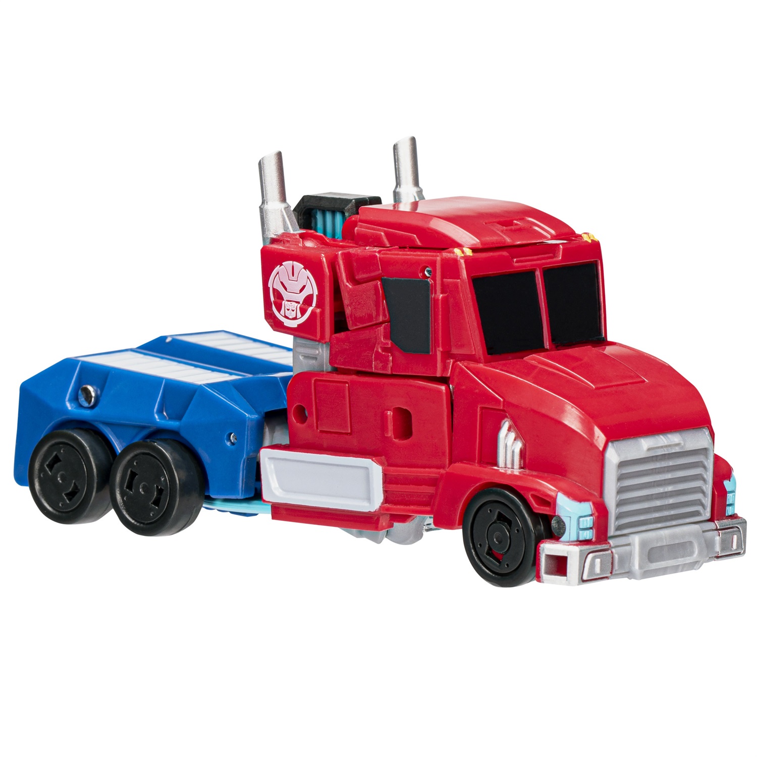 Transformers EarthSpark - Deluxe Class, action figure di Optimus Prime da 12,5 cm, giocattolo convertibile 2 in 1 per bambini e bambine dai 6 anni in su
