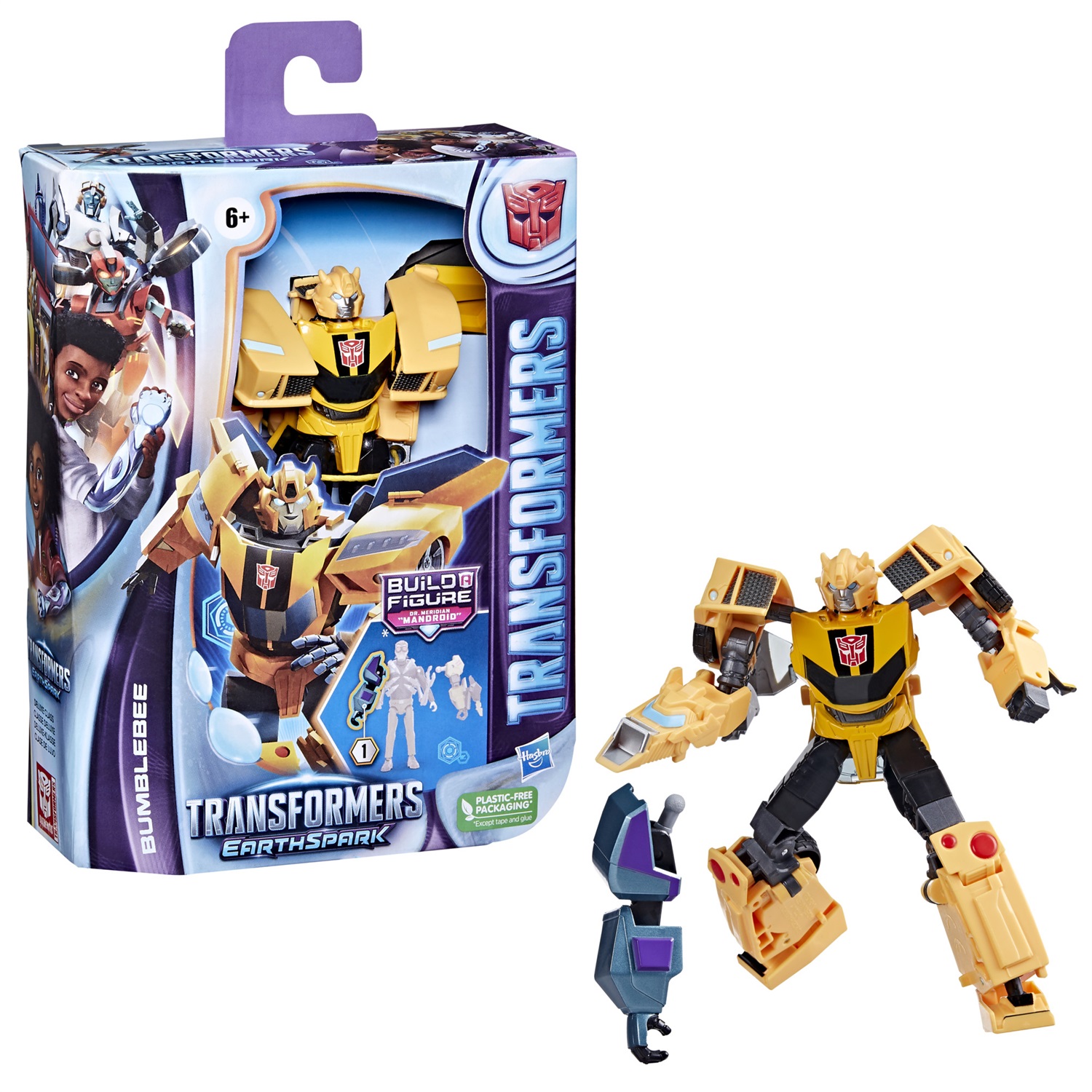 Hasbro Transformers EarthSpark Bumblebee - Deluxe Class Action Figure 12,5 cm, Giocattolo Convertibile 2 in 1 per Bambini dai 6 Anni
