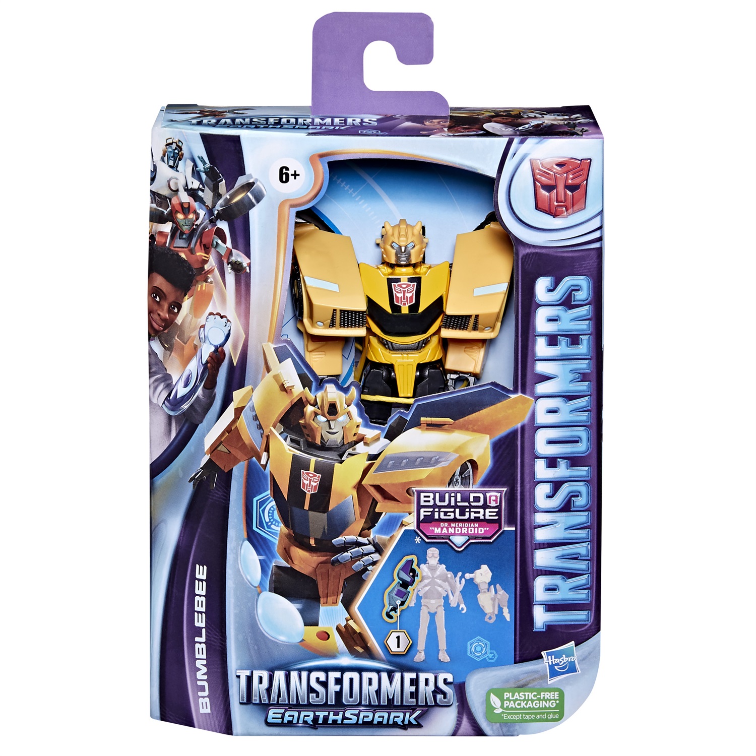 Hasbro Transformers EarthSpark Bumblebee - Deluxe Class Action Figure 12,5 cm, Giocattolo Convertibile 2 in 1 per Bambini dai 6 Anni