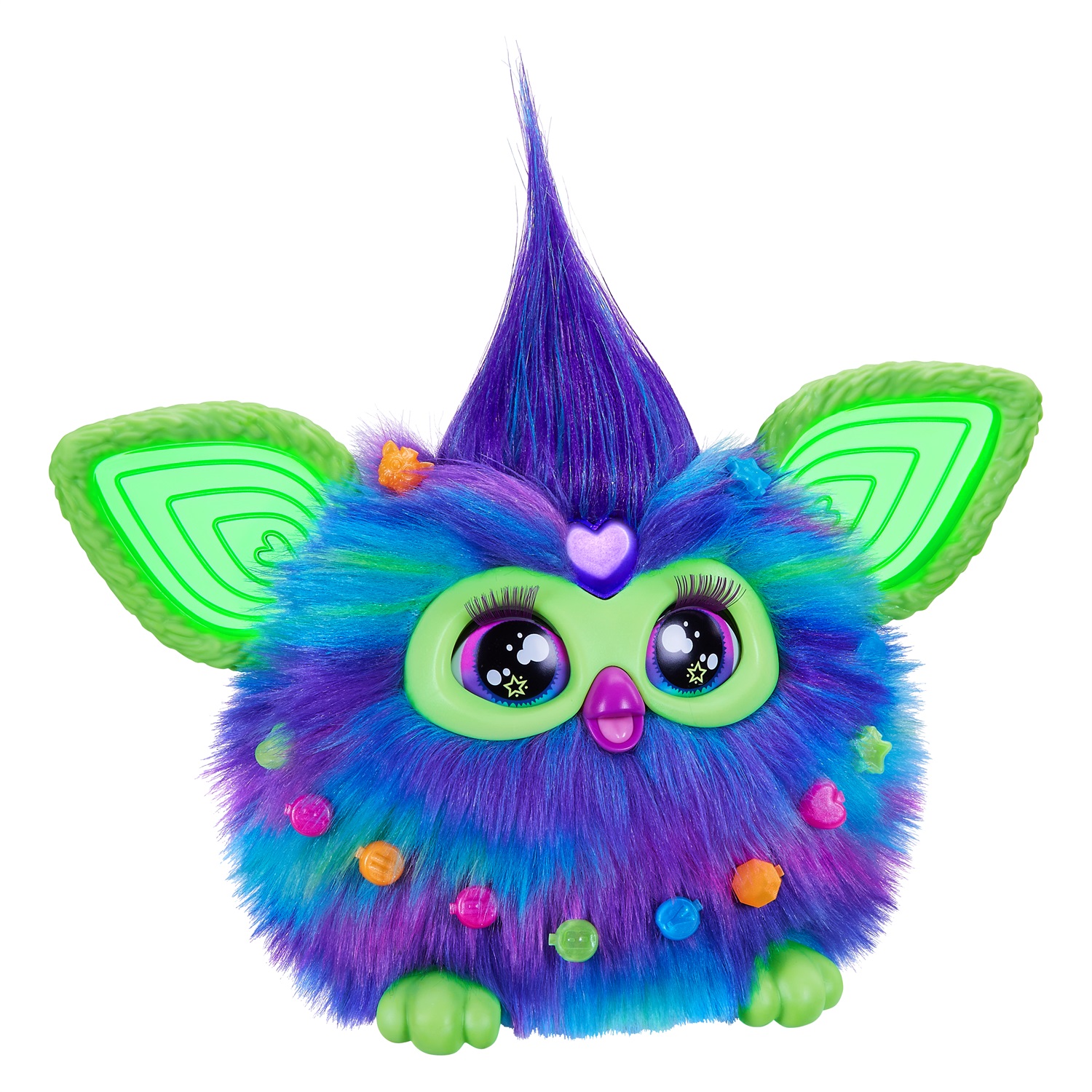 Hasbro Furby Aurora Furborealis - Giocattolo di Peluche Interattivo che Si Illumina al Buio