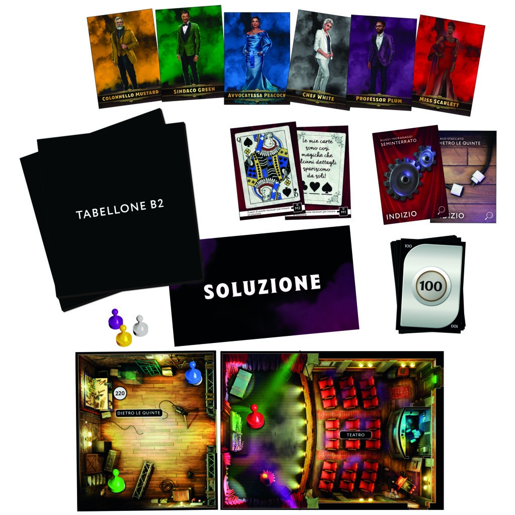 Hasbro Gaming Cluedo Escape - Club dell'Illusionista, Gioco da Tavolo in Versione Escape Room per 1-6 Giocatori dai 10 Anni in Su