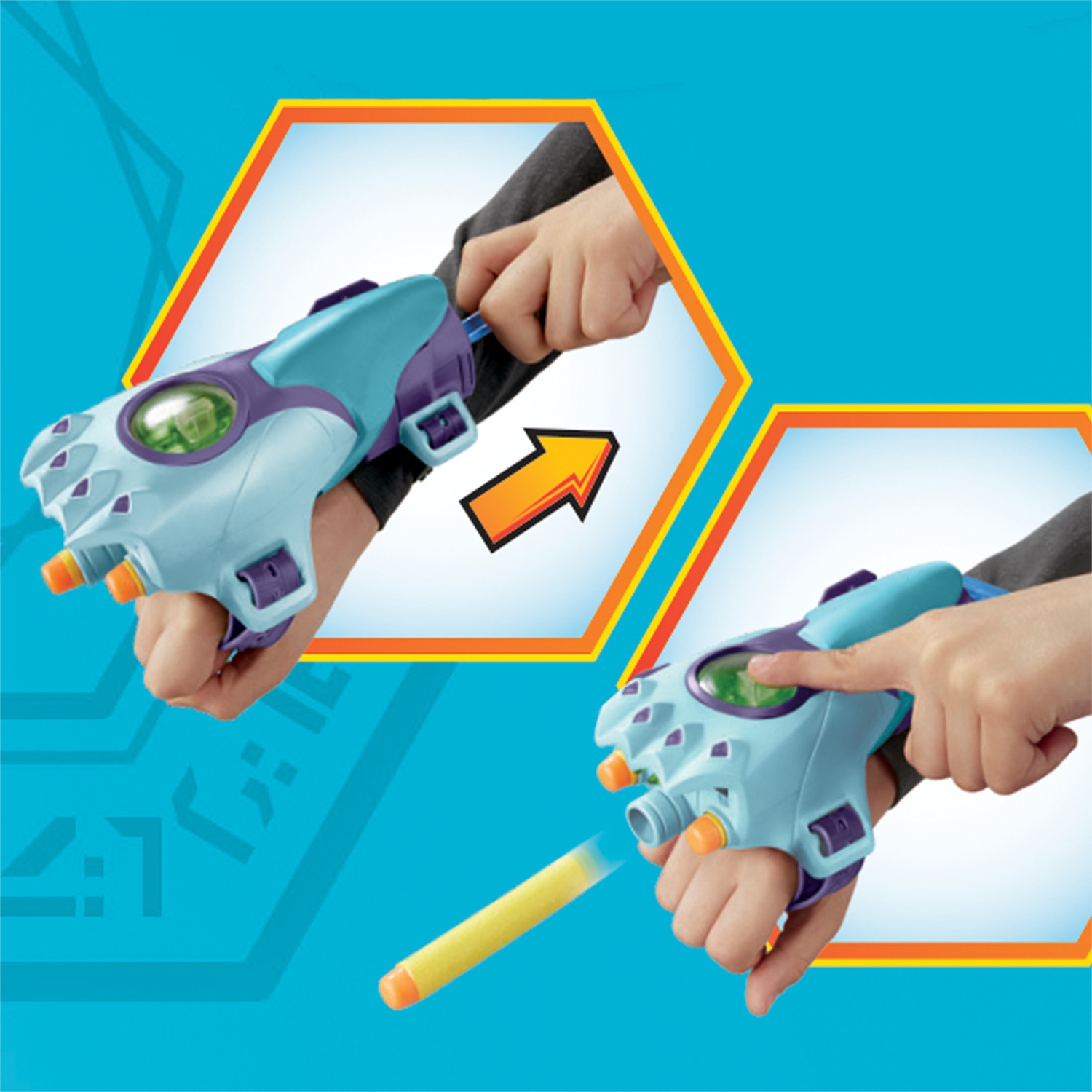 Transformers EarthSpark Cyber-Sleeve Blaster da Battaglia Giocattolo Indossabile 2-in-1 con Cyber-spada Retrattile e Lancia-dardi Nerf