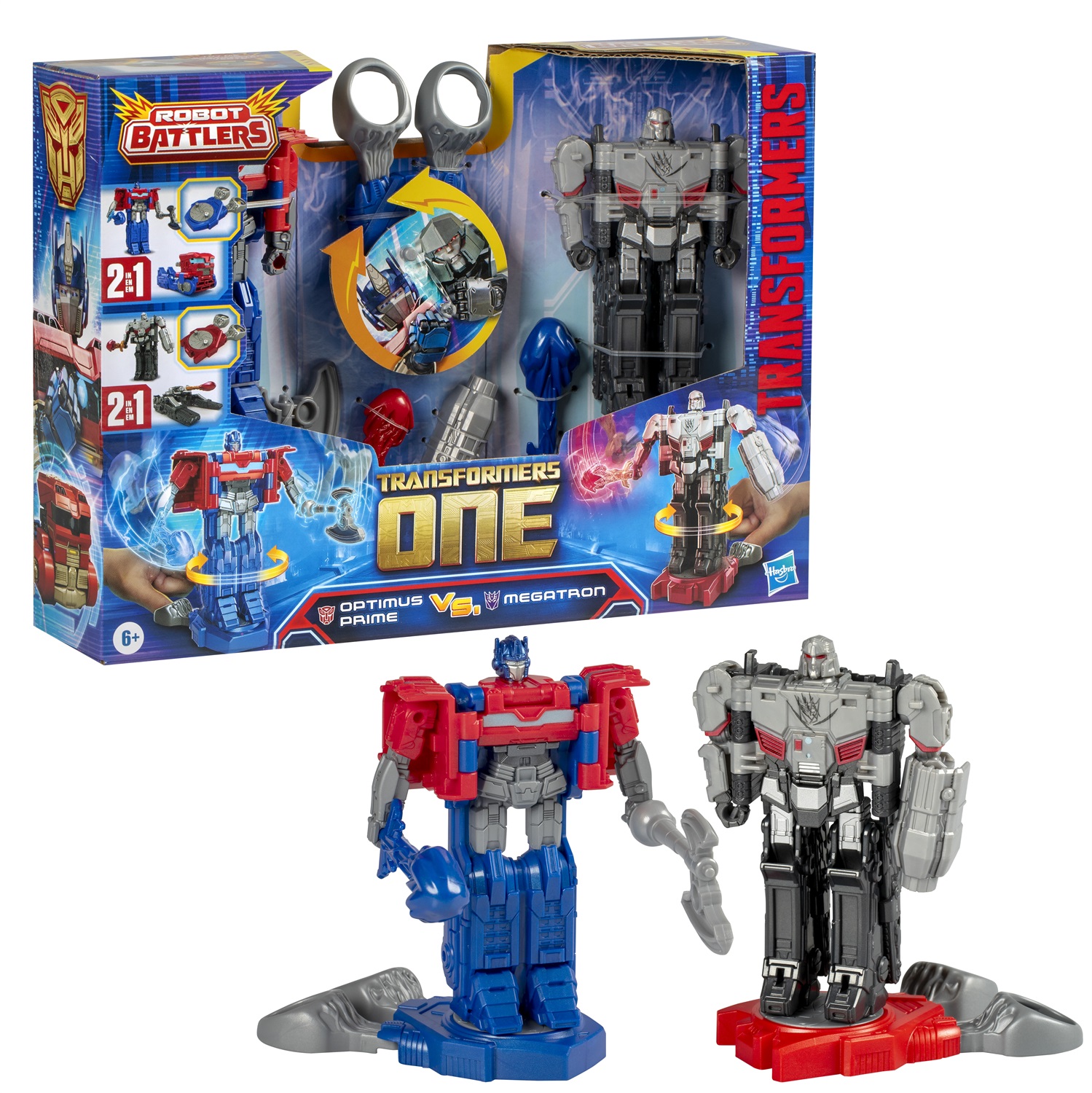 Hasbro Transformers One Robot Battlers - Confezione da 2 Action Figure Convertibili 2 in 1 Ispirate al Film